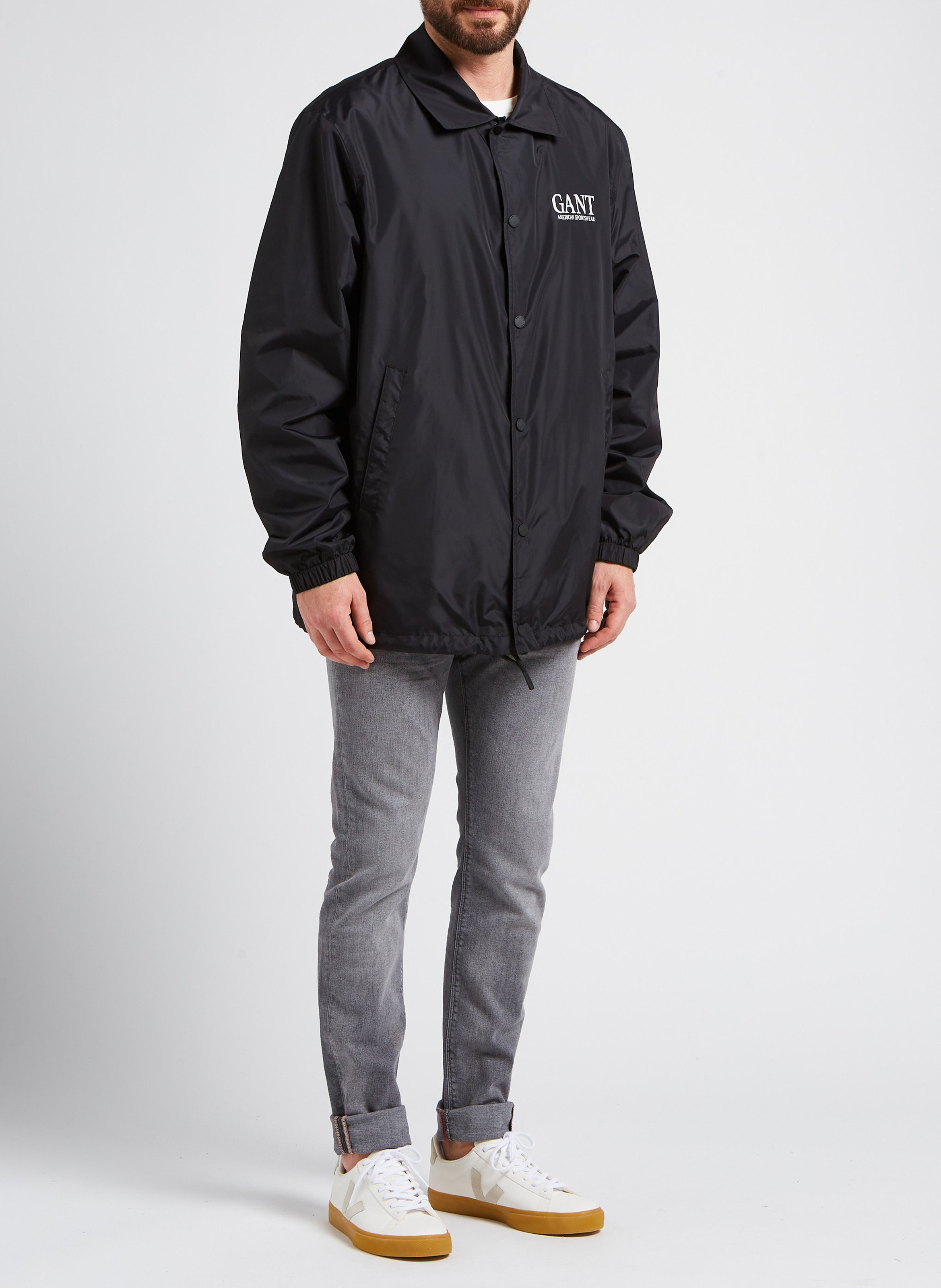 Coupe-vent imperméable col classique GANT Noir