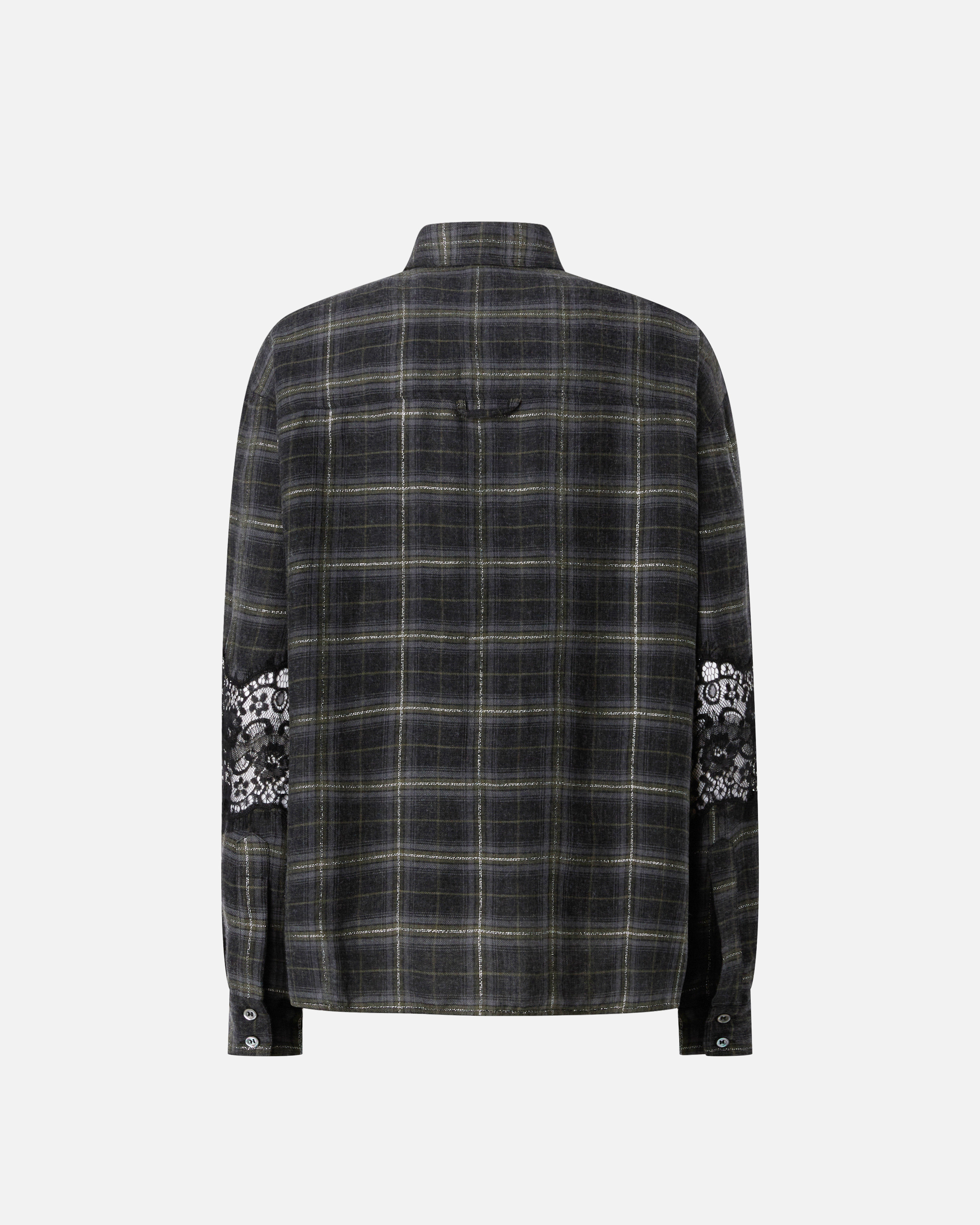 Checked shirt with lace PINKO Multicolored