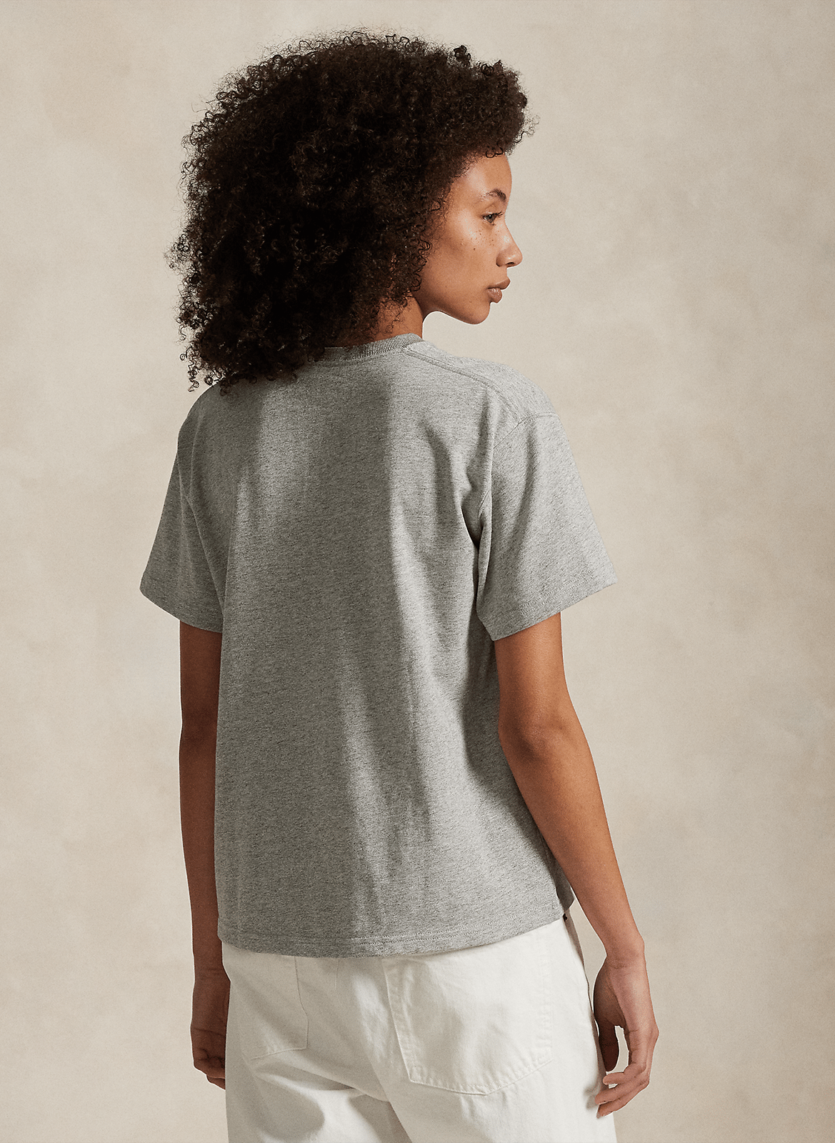 Baumwoll-Pullover mit Rundhalsausschnitt POLO RALPH LAUREN Grau