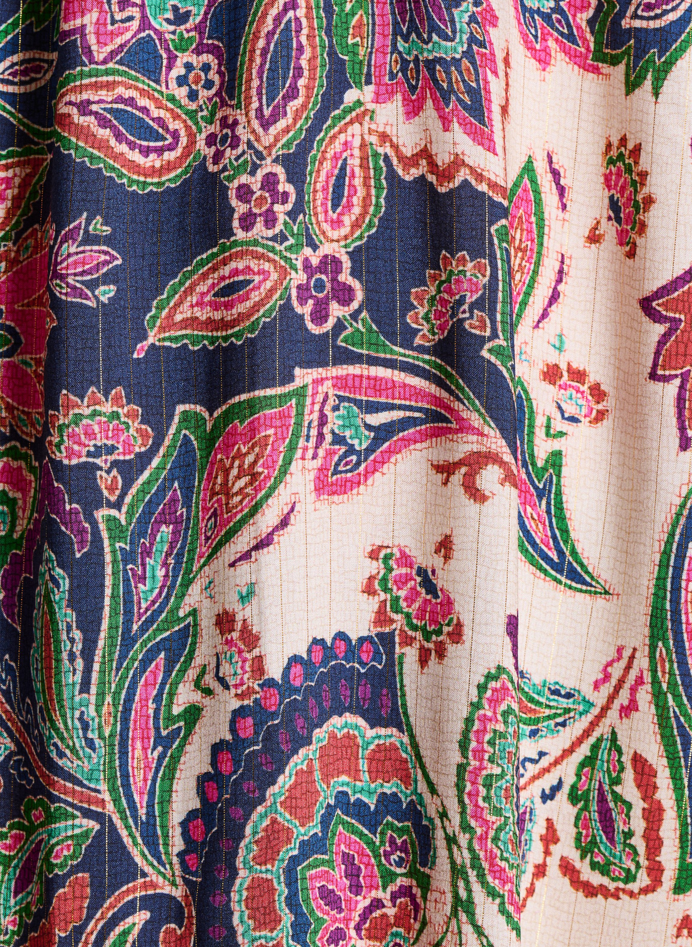 Robe courte col V imprimée LA FEE MARABOUTEE Multicolore