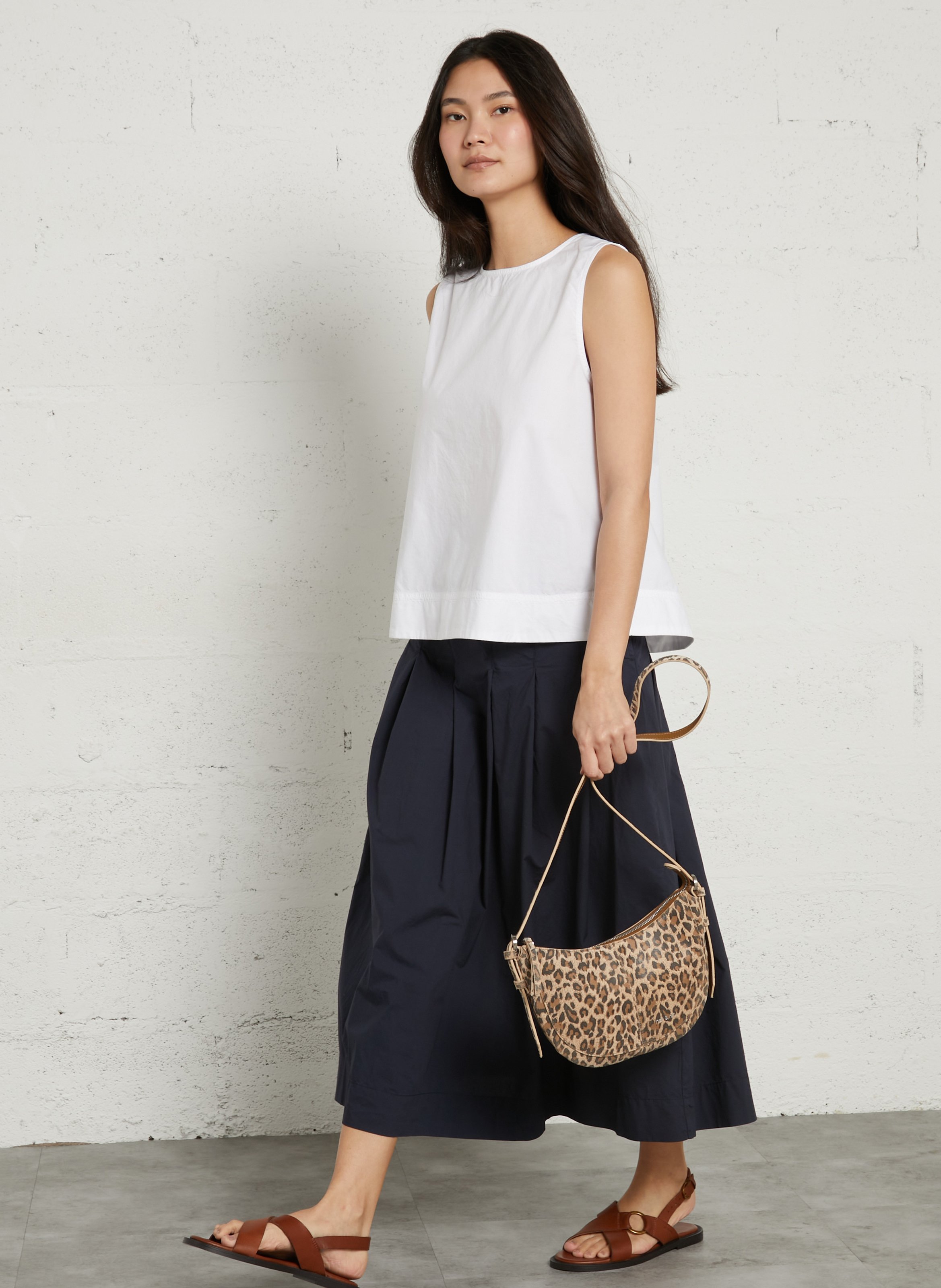 Suede handbag NAT & NIN Brown