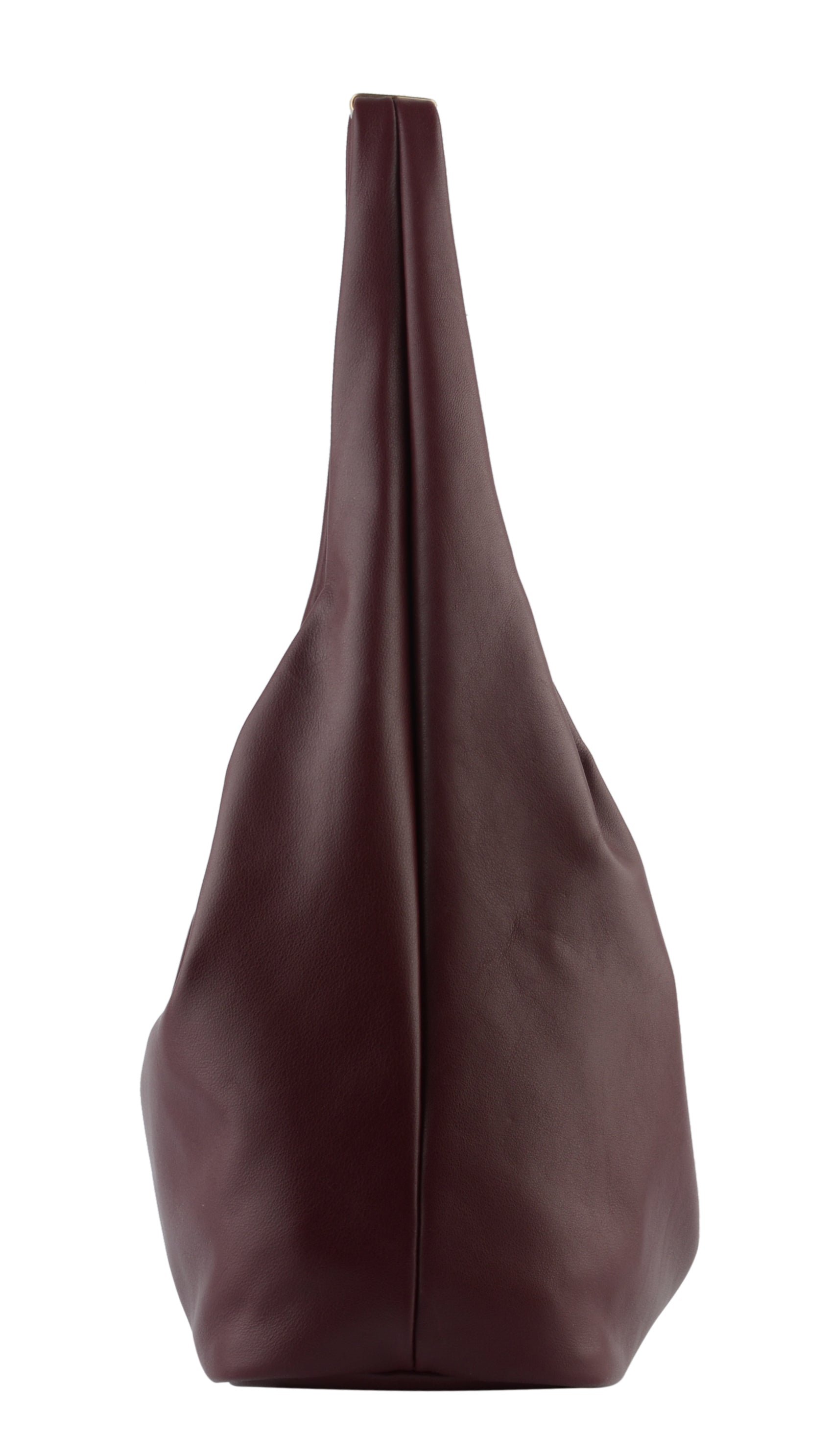 Calfskin leather shoulder bag Red