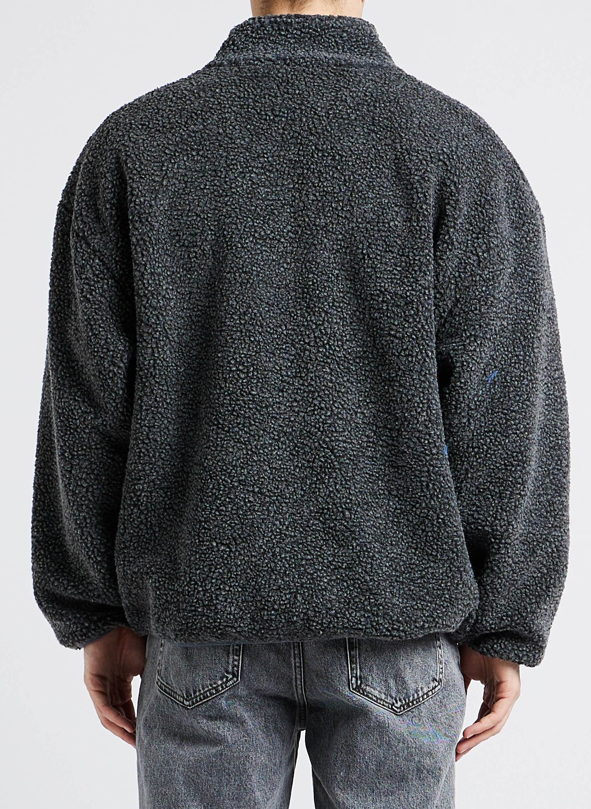 High-neck sherpa jacket AMERICAN VINTAGE Grey