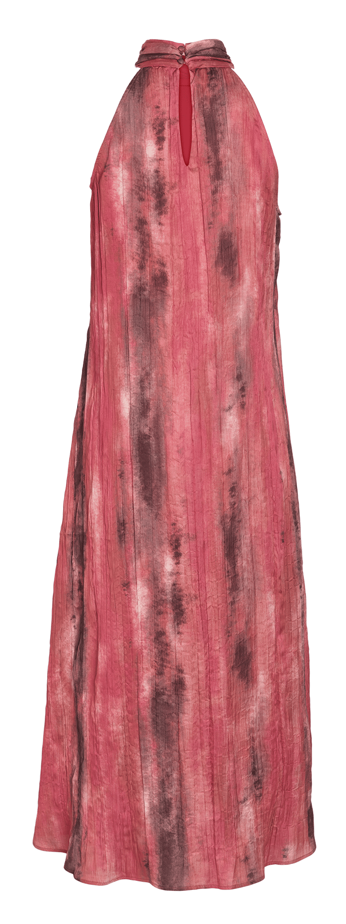 Vestido largo con estampado VILA Rojo