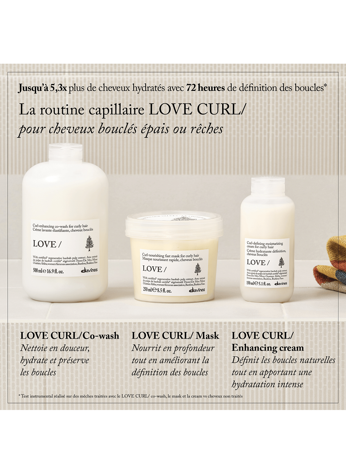 LOVE CURL Cream DAVINES No color