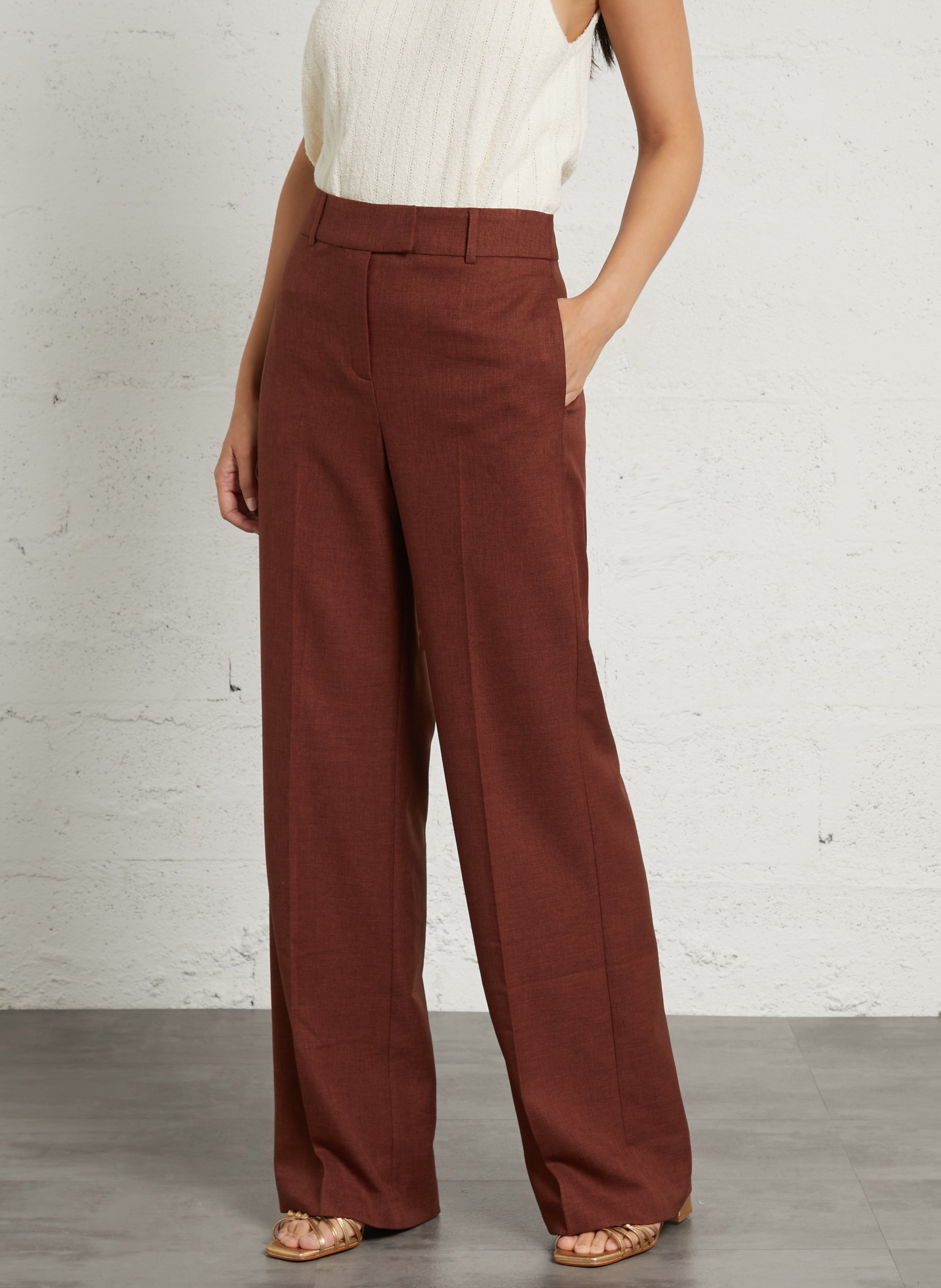 Pantalon large MAISON 123 Beige