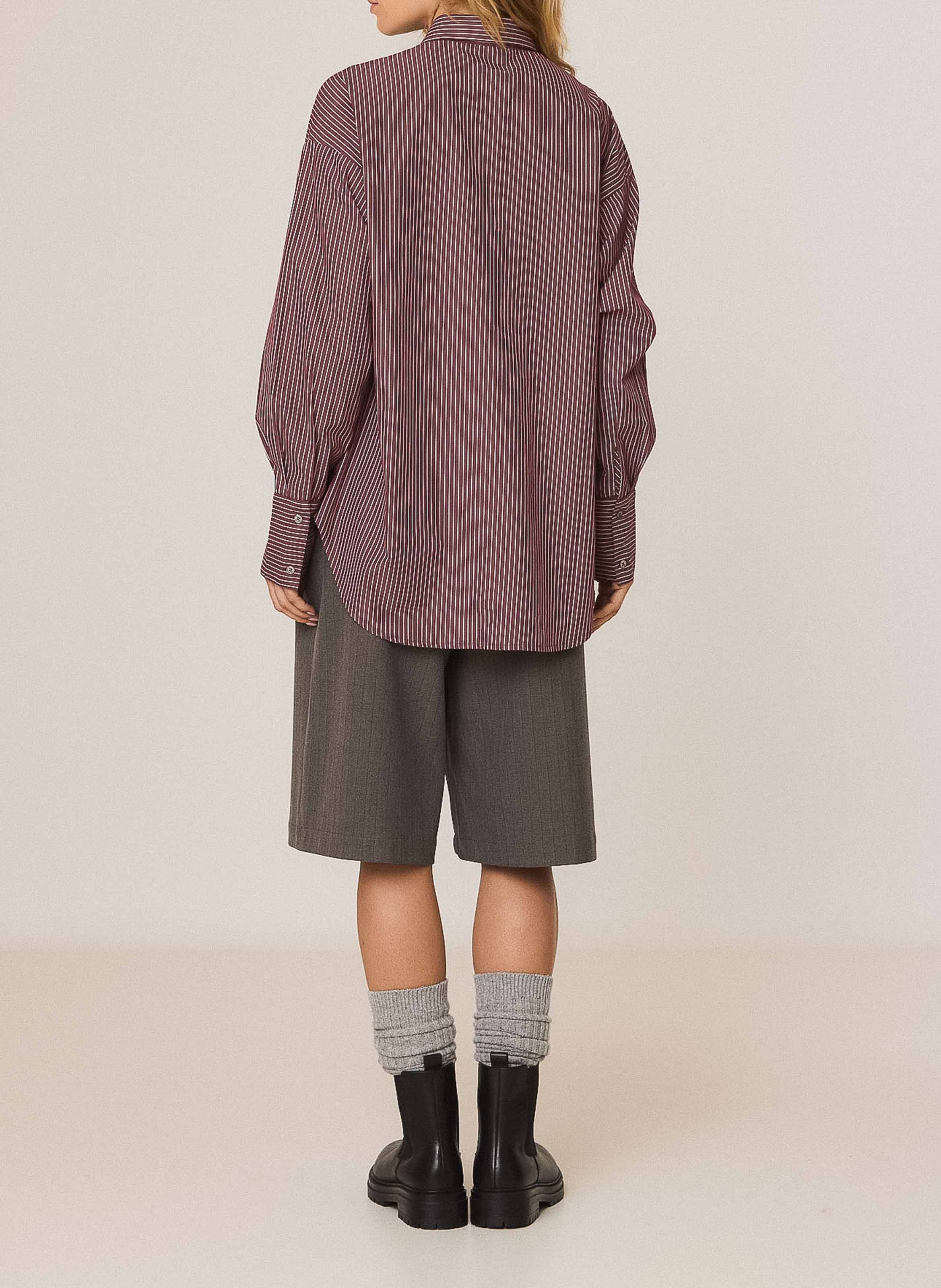 Loose-fit cotton shirt INDI & COLD Purple