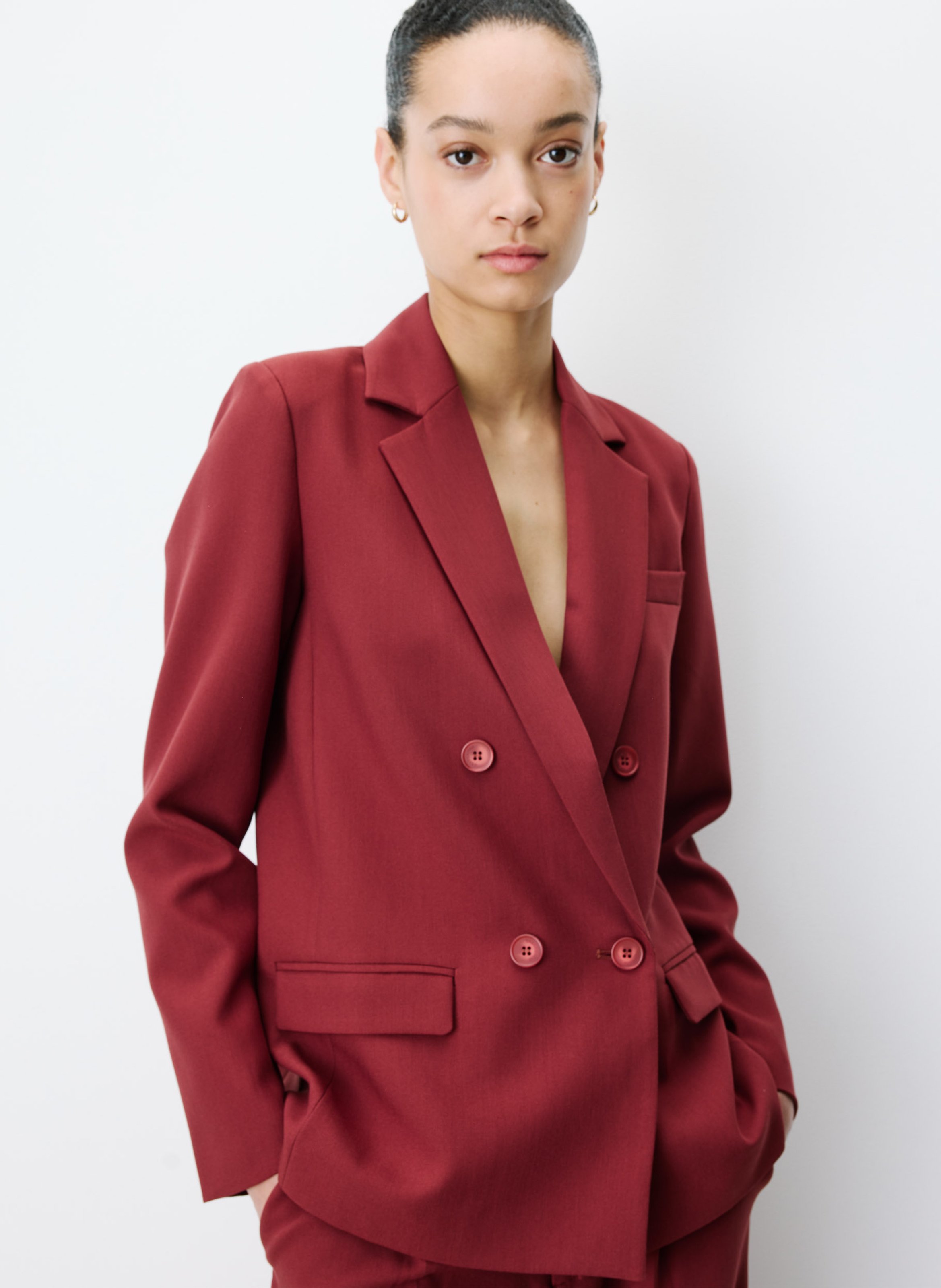 Straight suit jacket GRACE ET MILA Orange