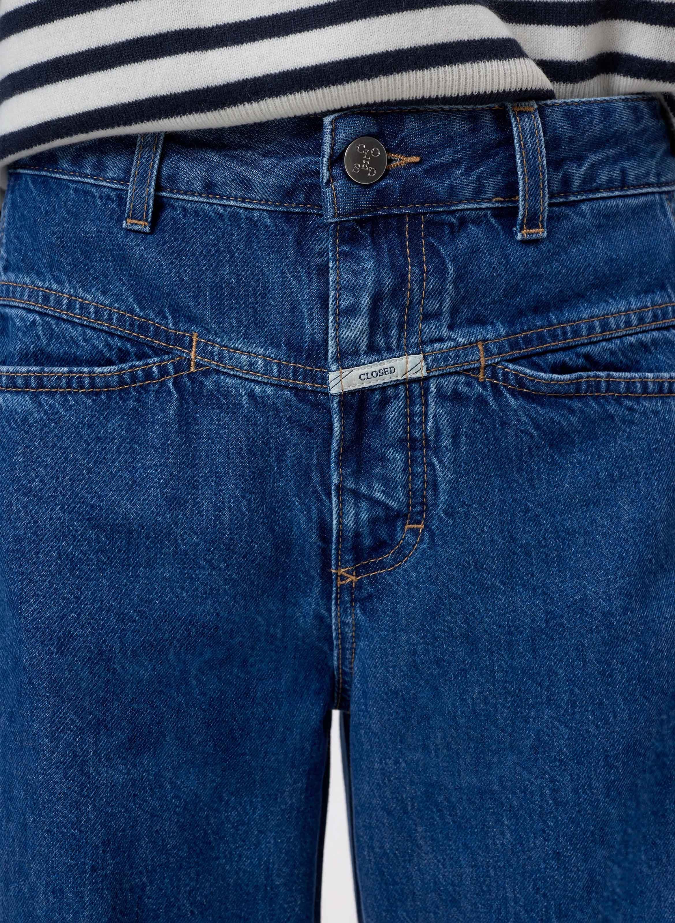 Wide leg jeans in cotton and recycled cotton CLOSED Blue