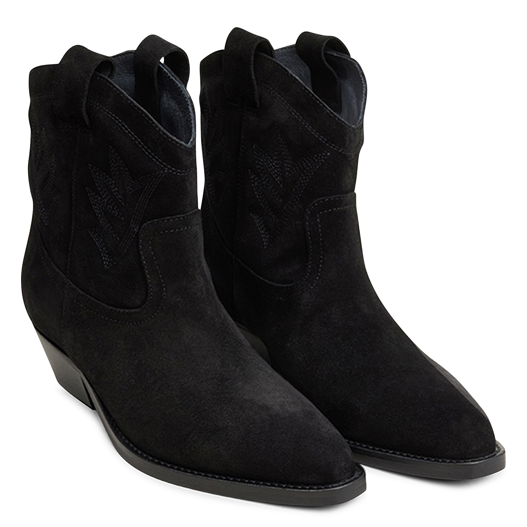 Leather mid-calf boots | Black JONAK Women