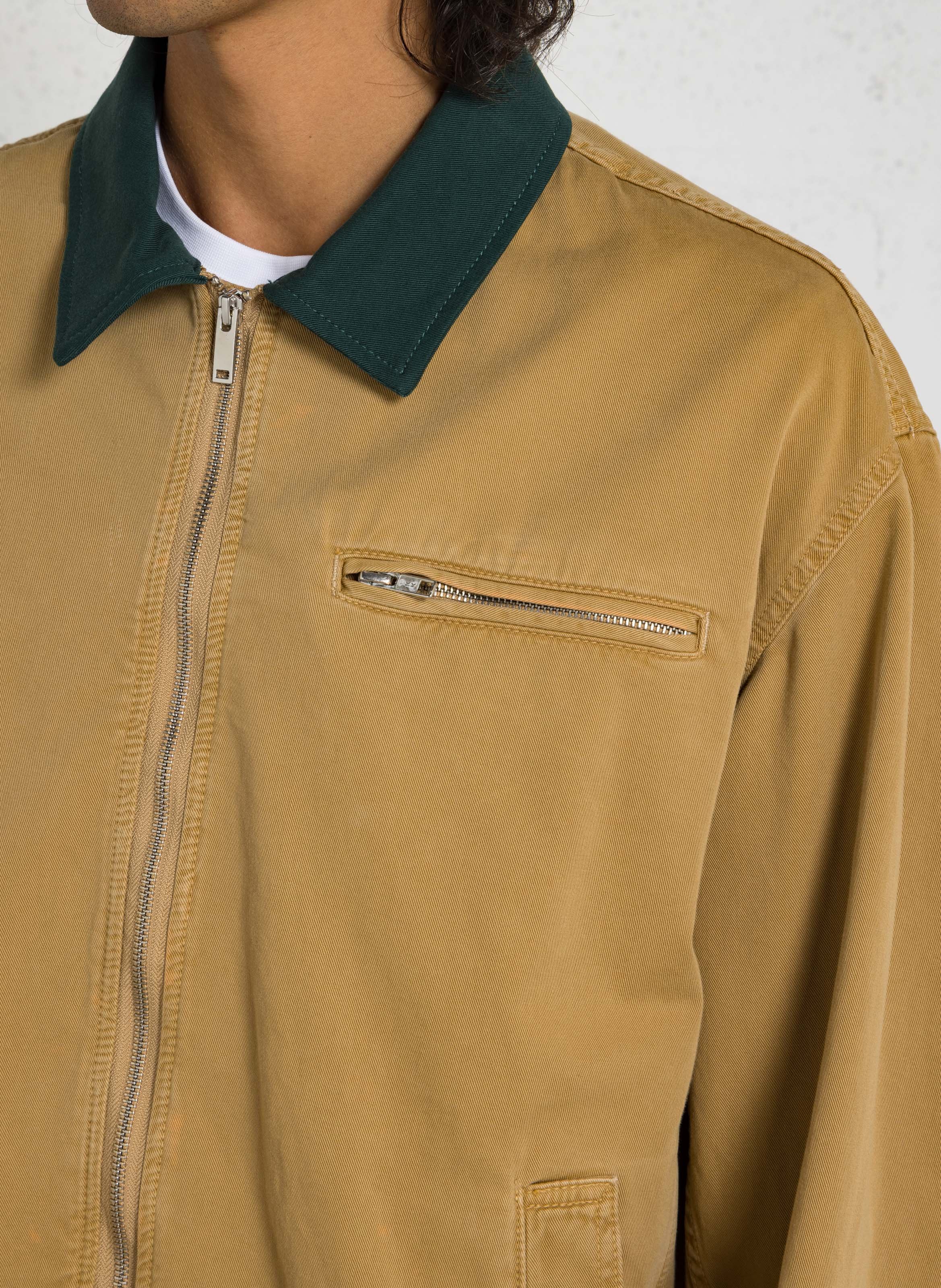 Blouson en coton col classique LES DEUX Beige