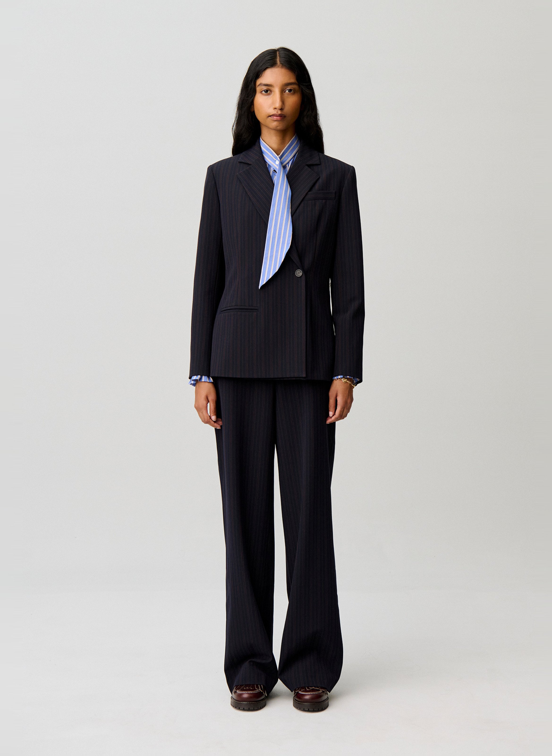 Rechte, gestreepte blazer CLAUDIE PIERLOT Veelkleurig