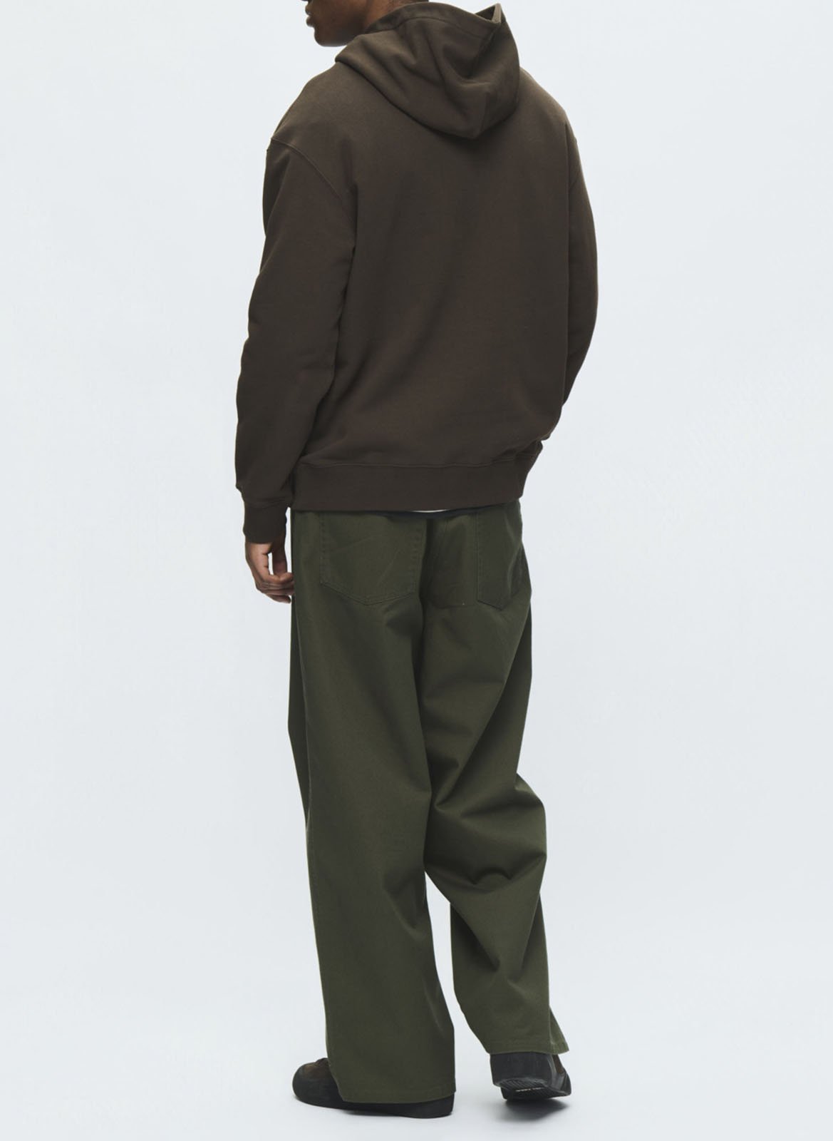 Gerades Kapuzensweatshirt aus Baumwolle WOOD WOOD Braun