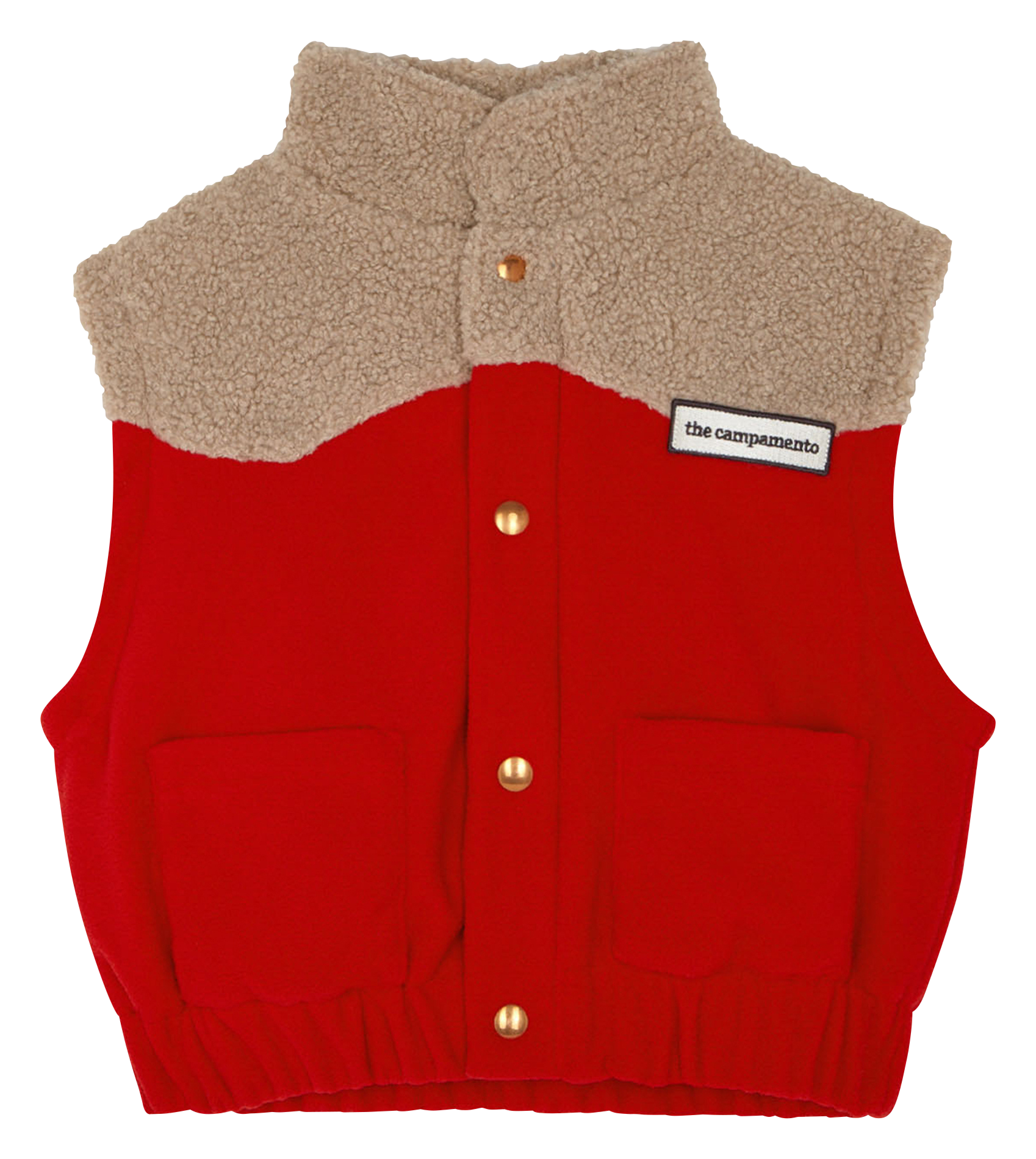High-neck jacket THE CAMPAMENTO Red