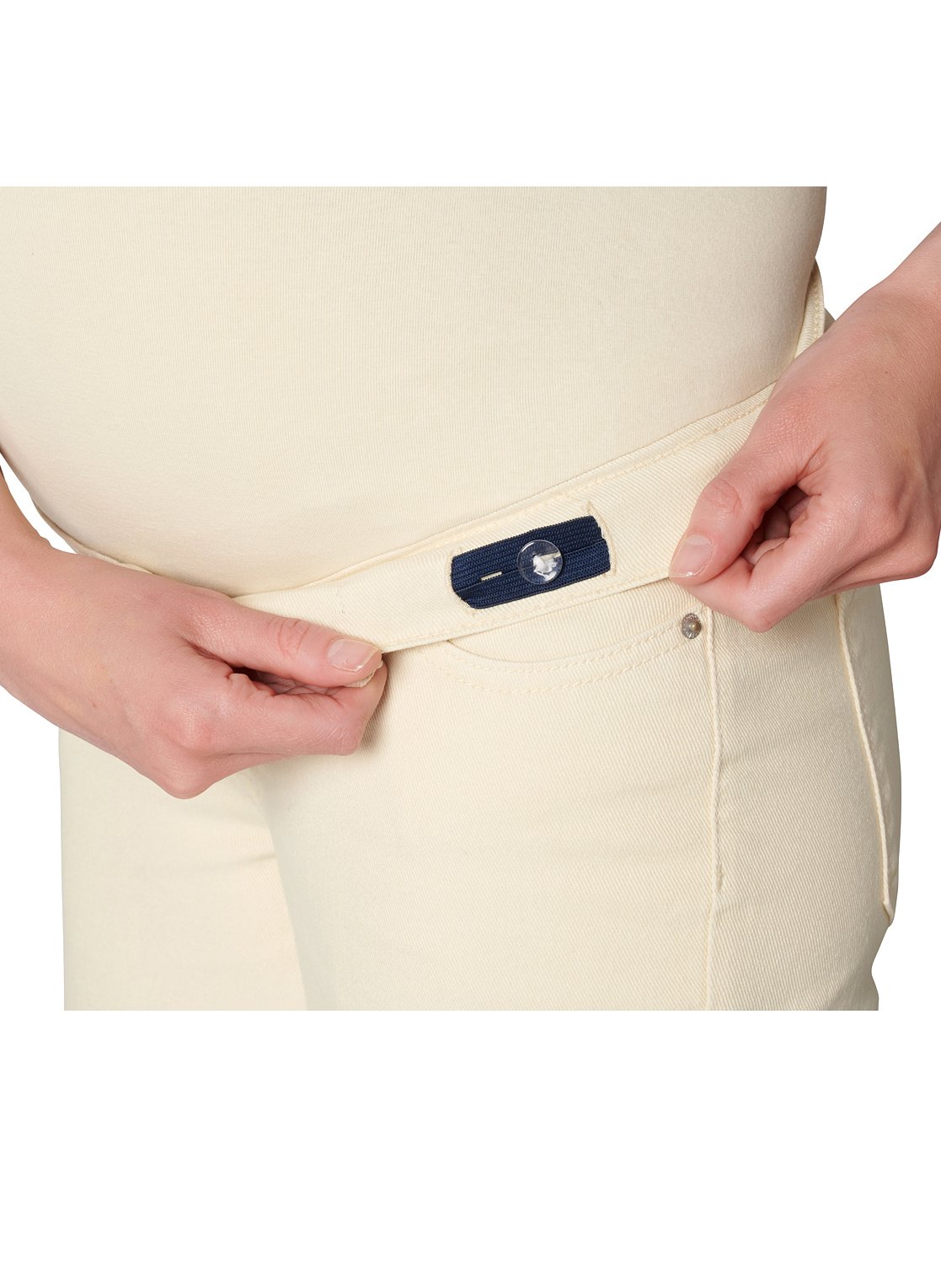 Straight-leg cotton-blend  jeans NOPPIES White