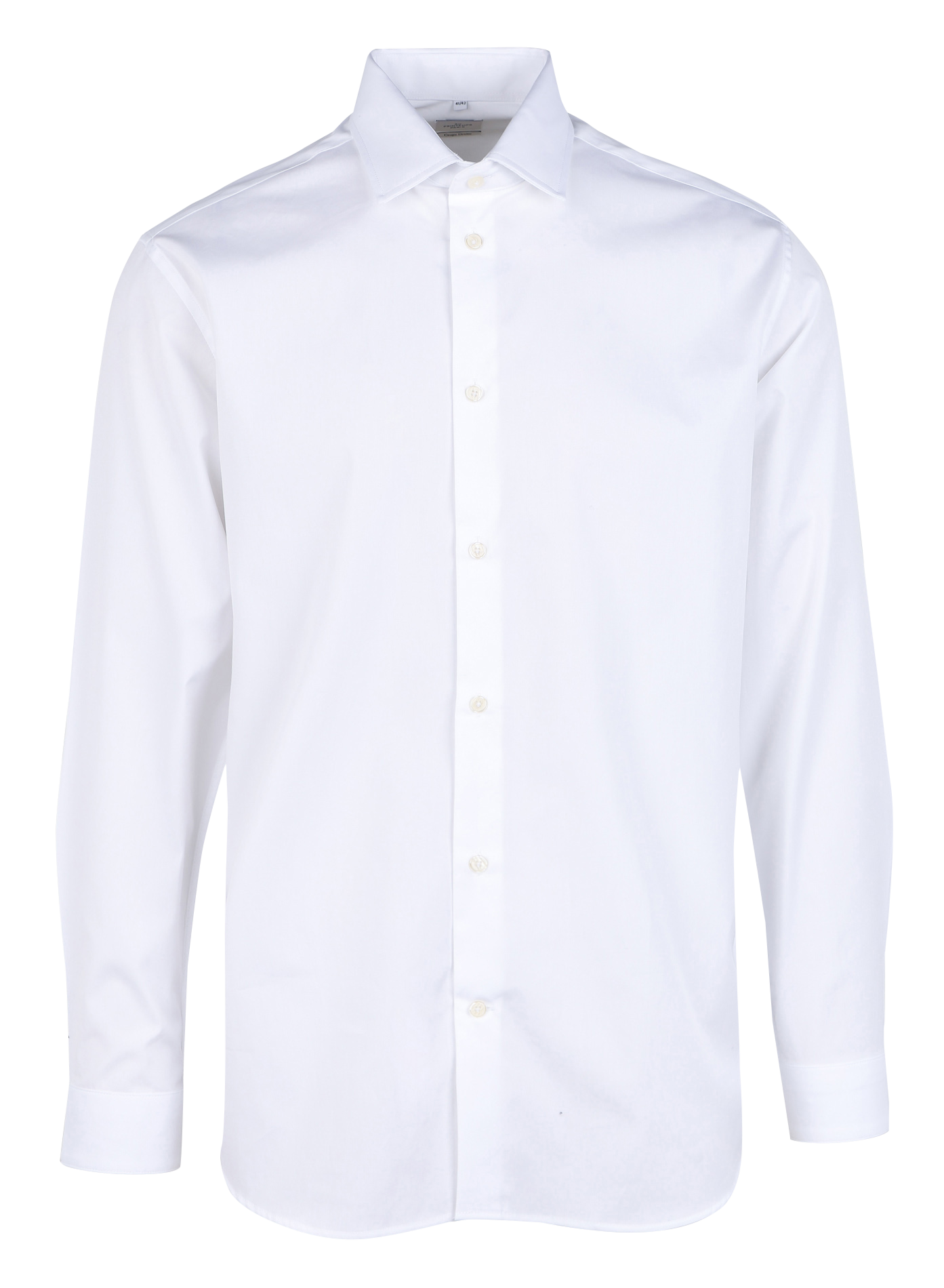Straight cotton shirt with classic collar AU PRINTEMPS PARIS White