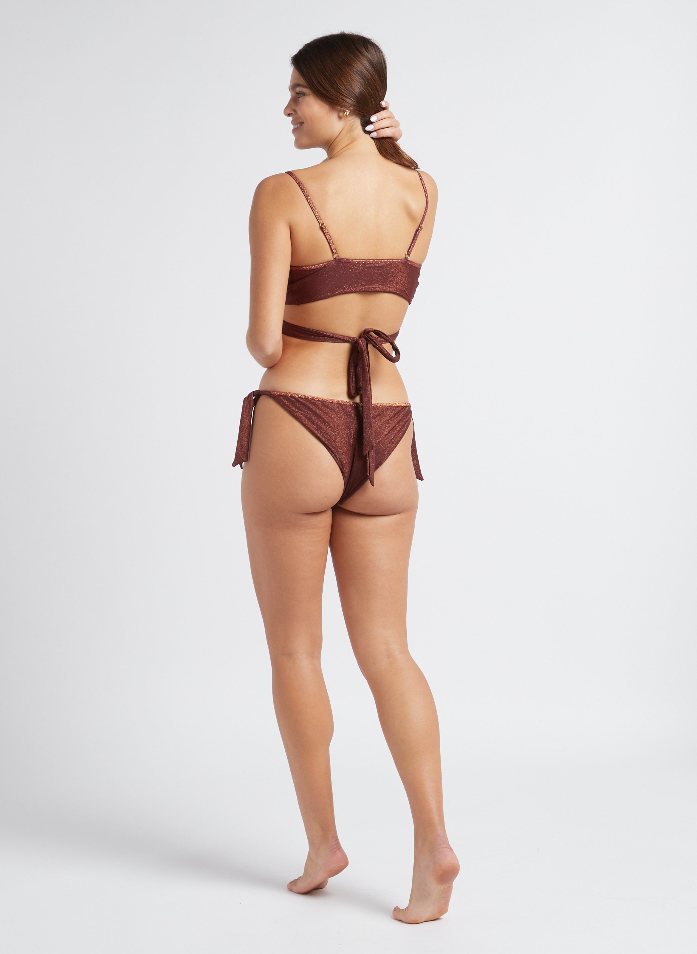 Glitter tanga LA NOUVELLE Golden