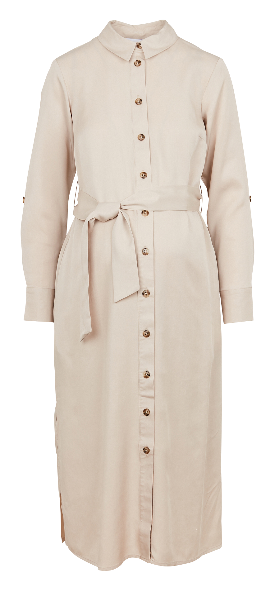 Satiny pregnancy shirt dress SERAPHINE Yellow
