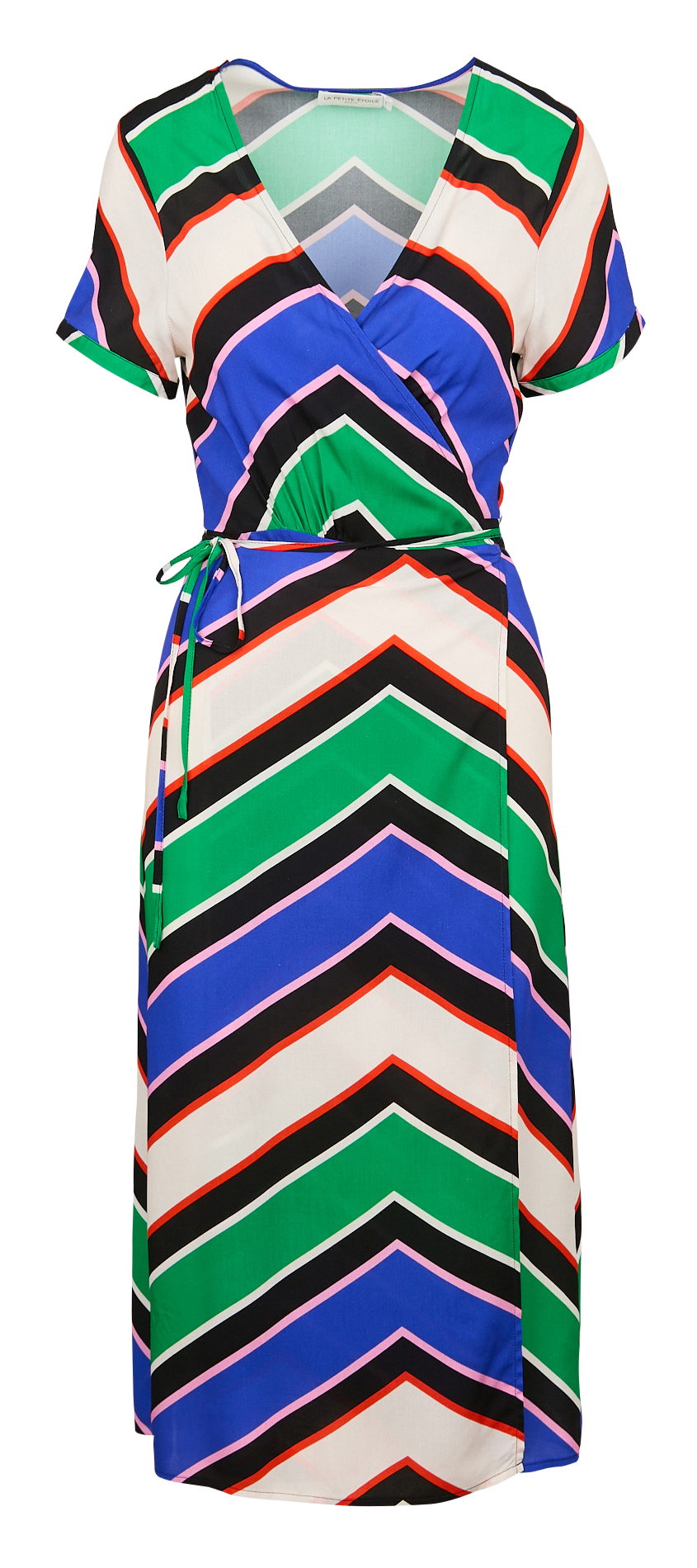 Halflange jurk met V-hals LA PETITE ETOILE Veelkleurig