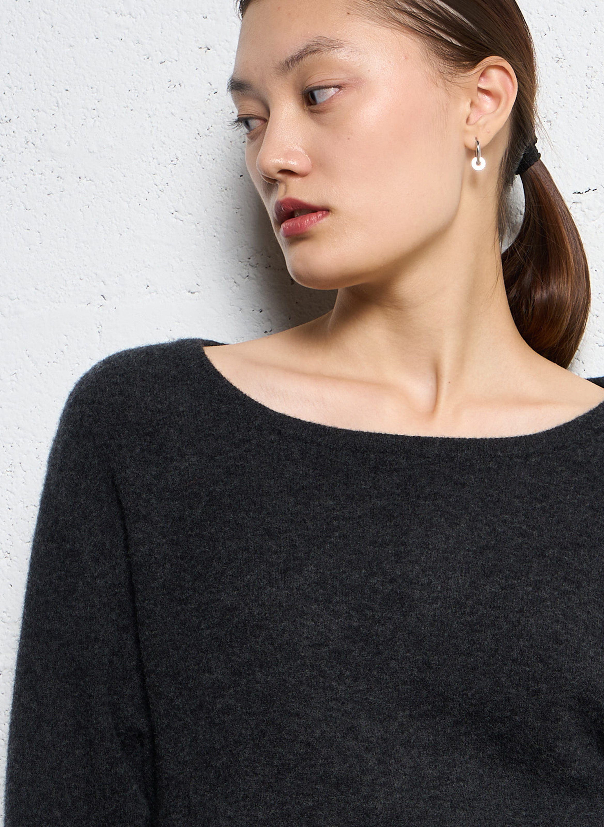 Pull ample en laine mélangée AMERICAN VINTAGE Noir