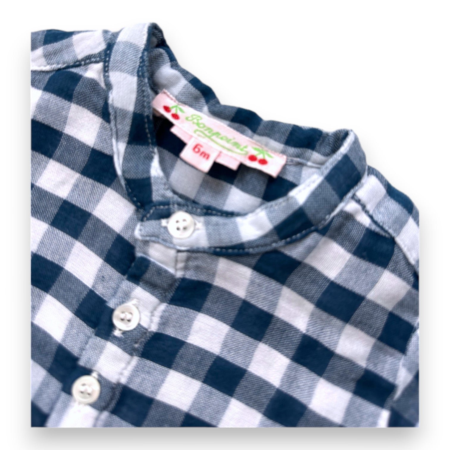Blue baby shirt - 6 months BONPOINT - Seconde Main Blue
