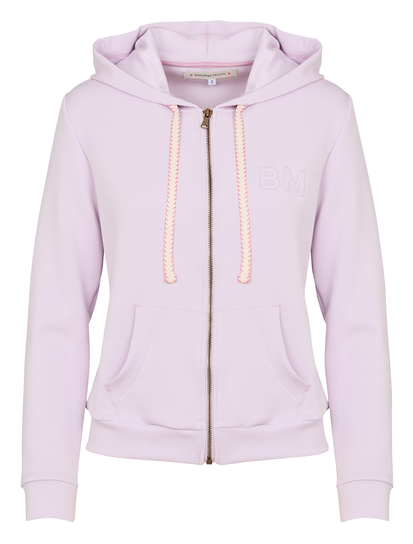 Sweat zippé à capuche BANANA MOON Violet