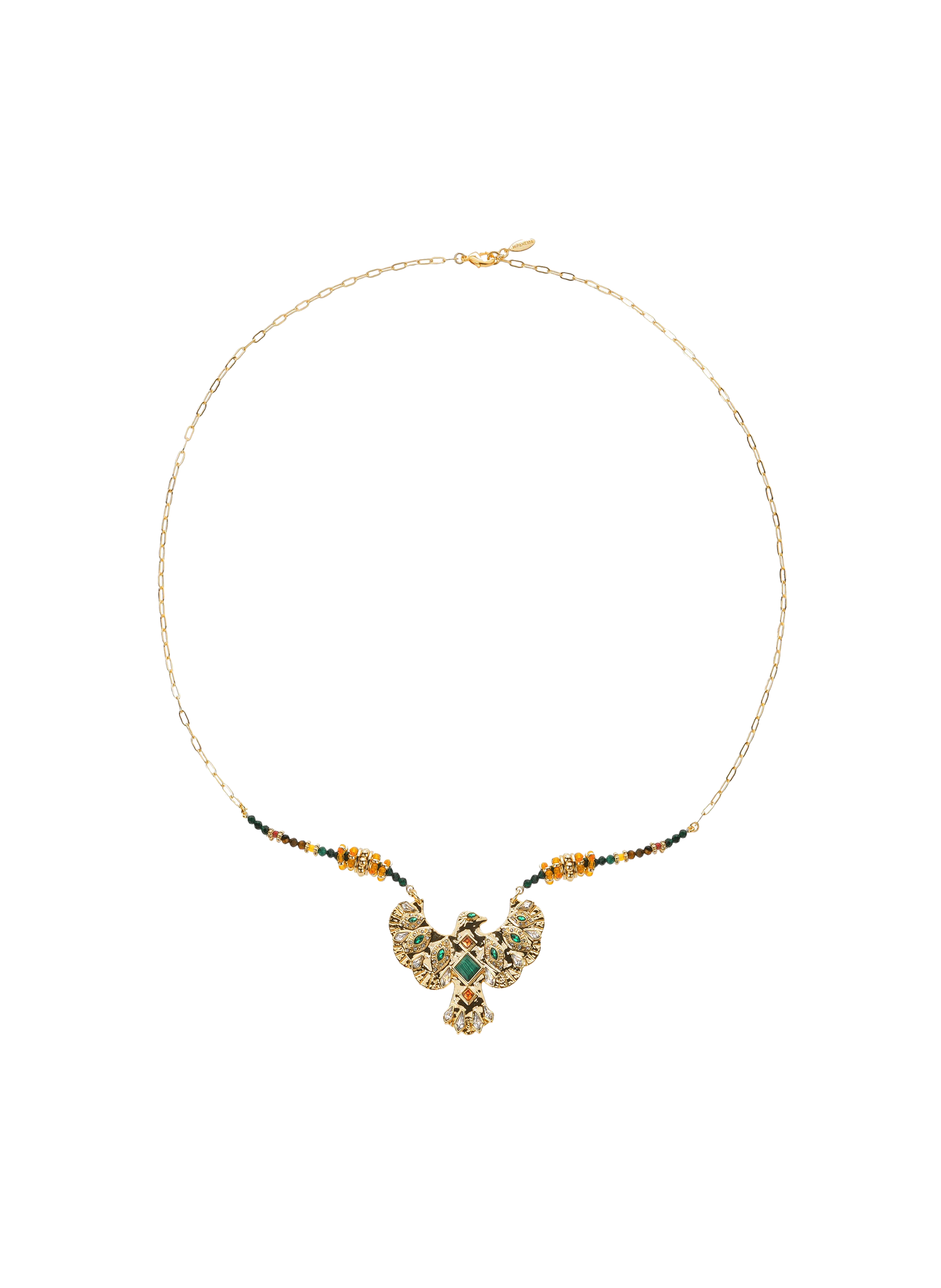 Long necklace with central cabochon HIPANEMA Golden