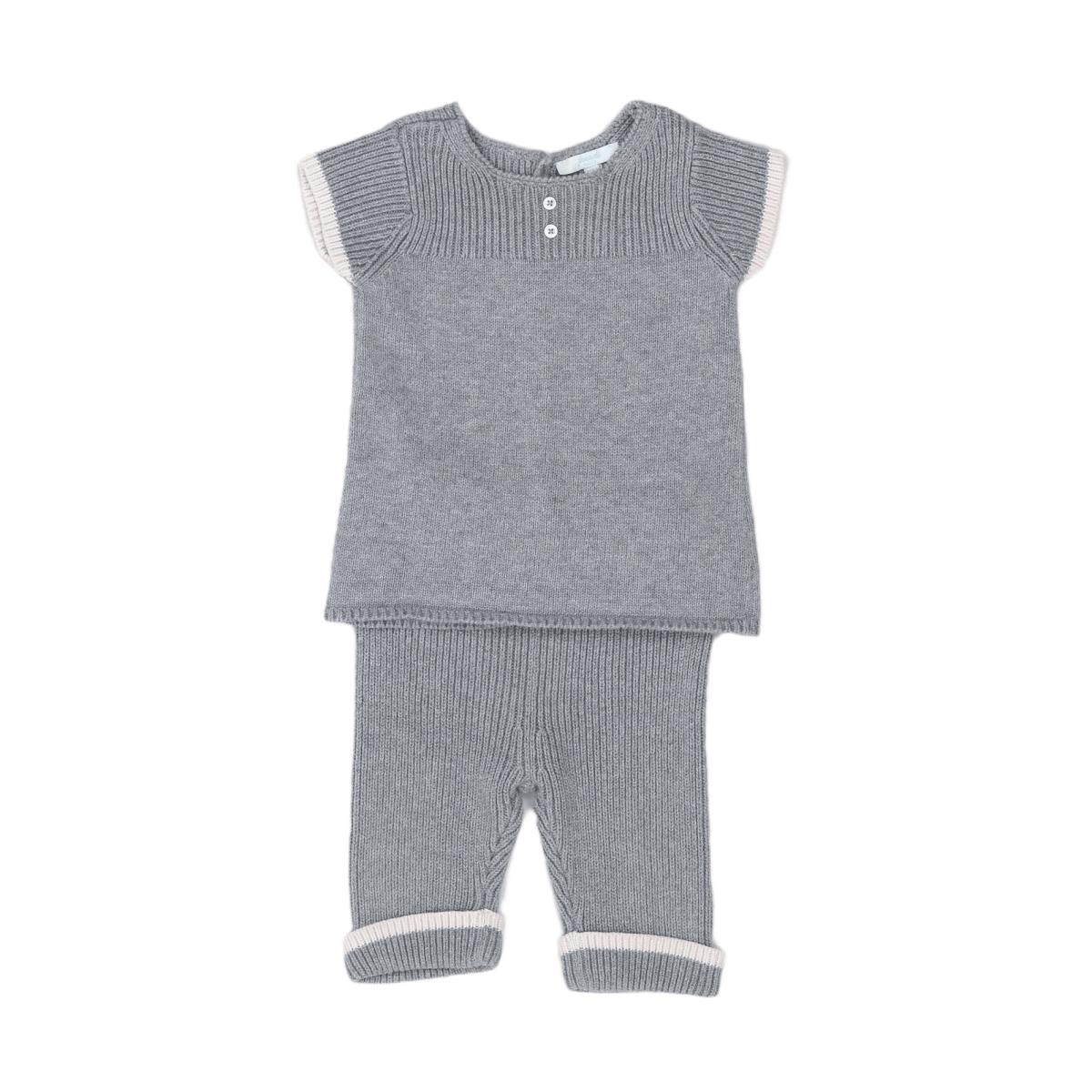 Grey Baby Set - 6 months JACADI - Seconde Main Grey