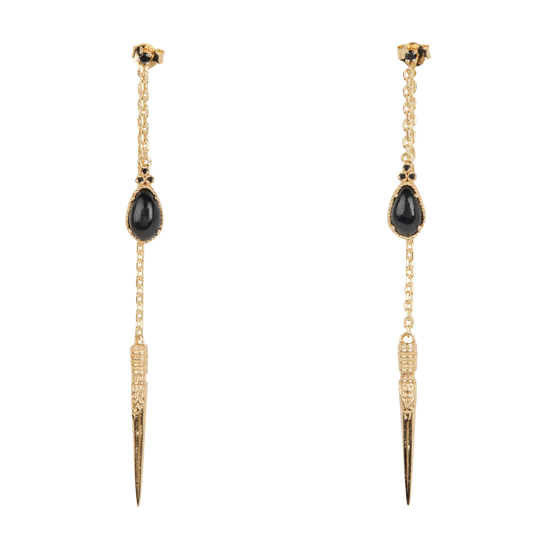 Boucles d'oreilles en argent BA&SH Doré