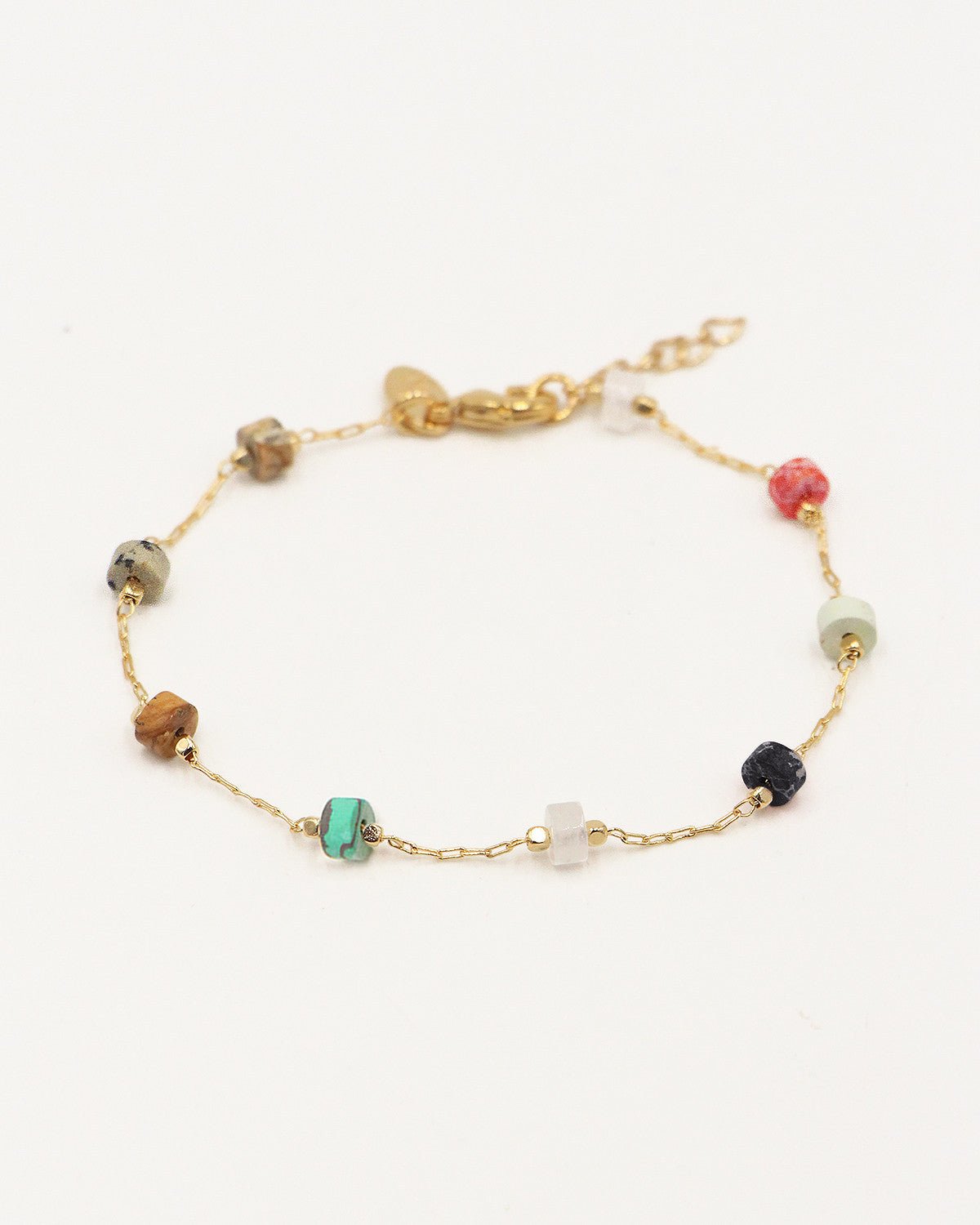 Short necklace in gold-plated fine gold NILAI Golden