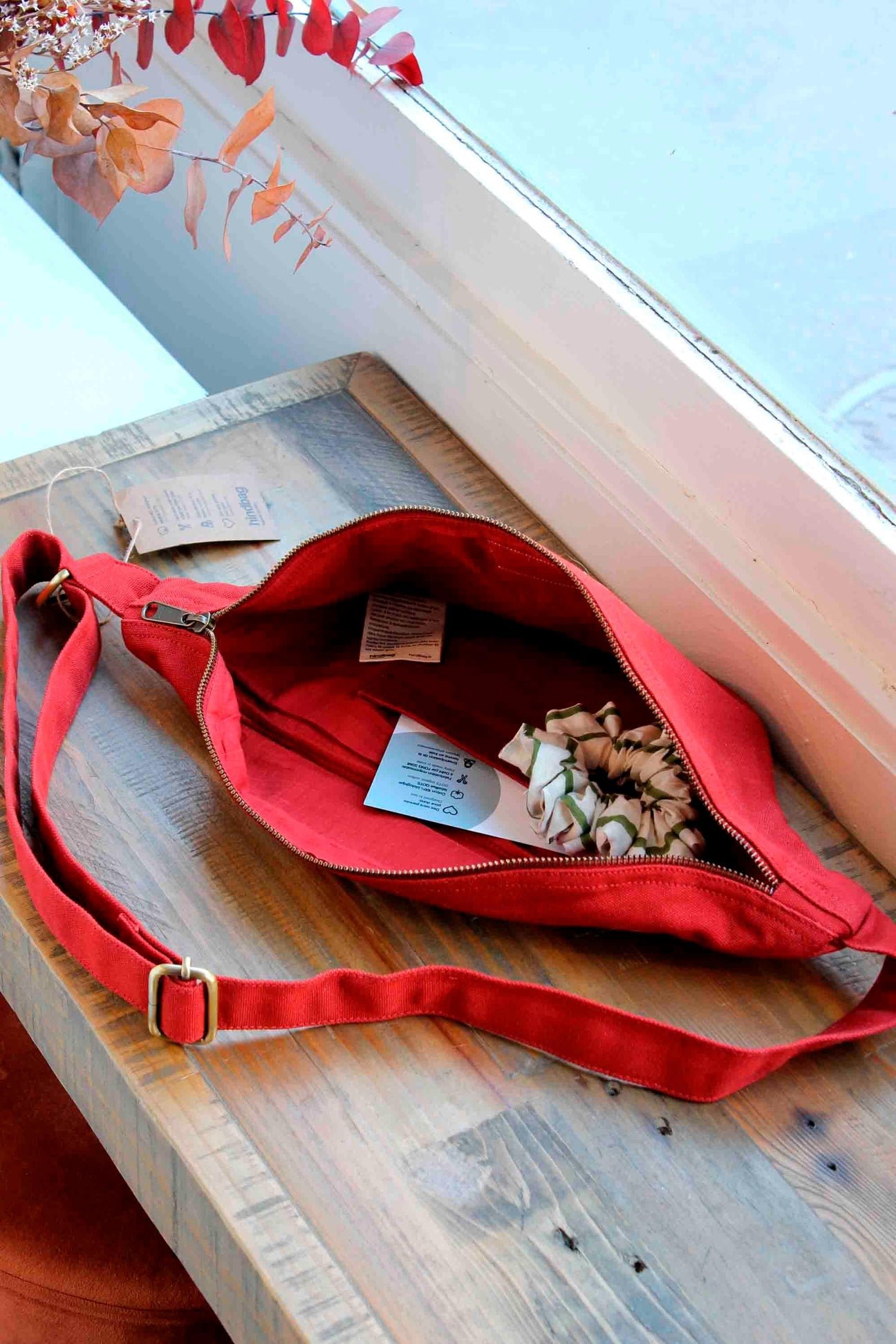 Cotton waist bag HINDBAG Red