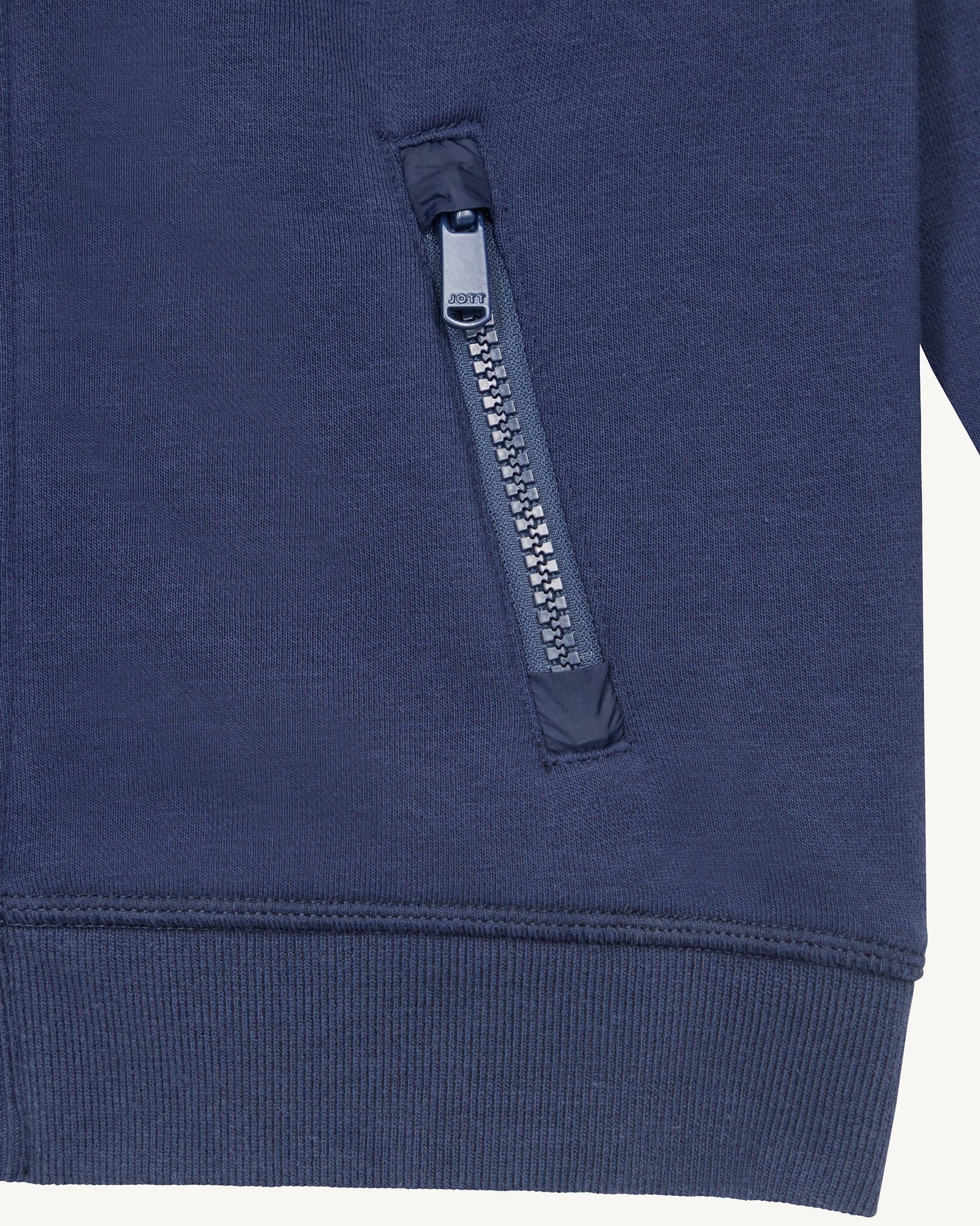Tango cotton zip-up jacket JOTT Blue