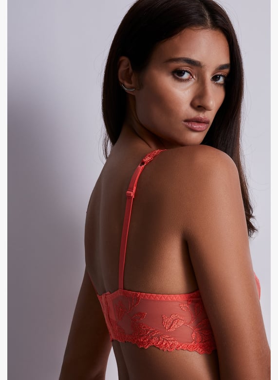 A la Folie kohl black underwired triangle bra | Red by AUBADE A la Folie kohl black underwired triangle bra Red