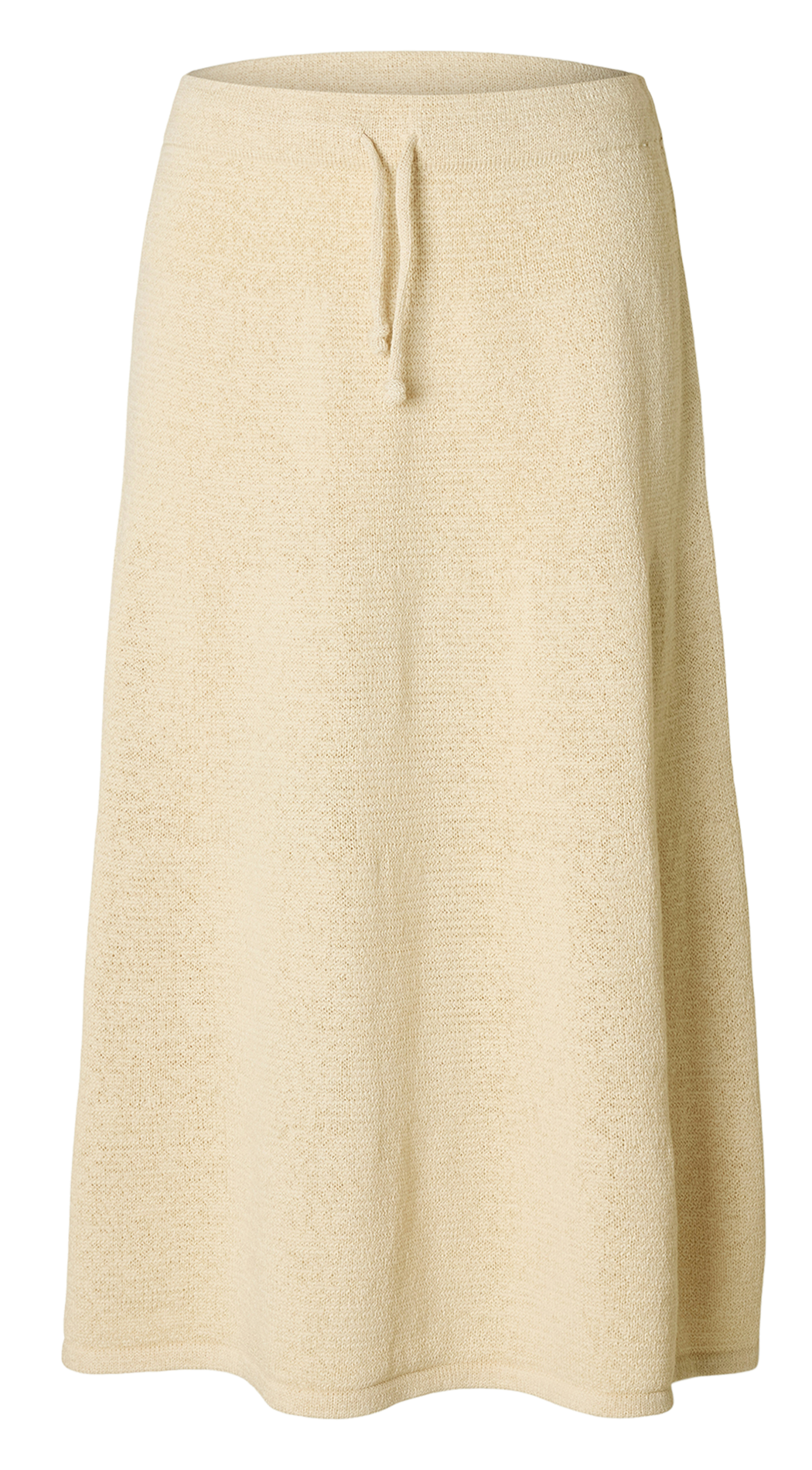 Organic cotton-blend midi skirt SELECTED Beige