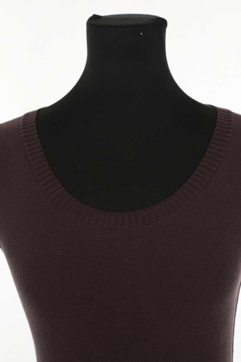 Sleeveless cotton top SONIA RYKIEL - Seconde Main Brown