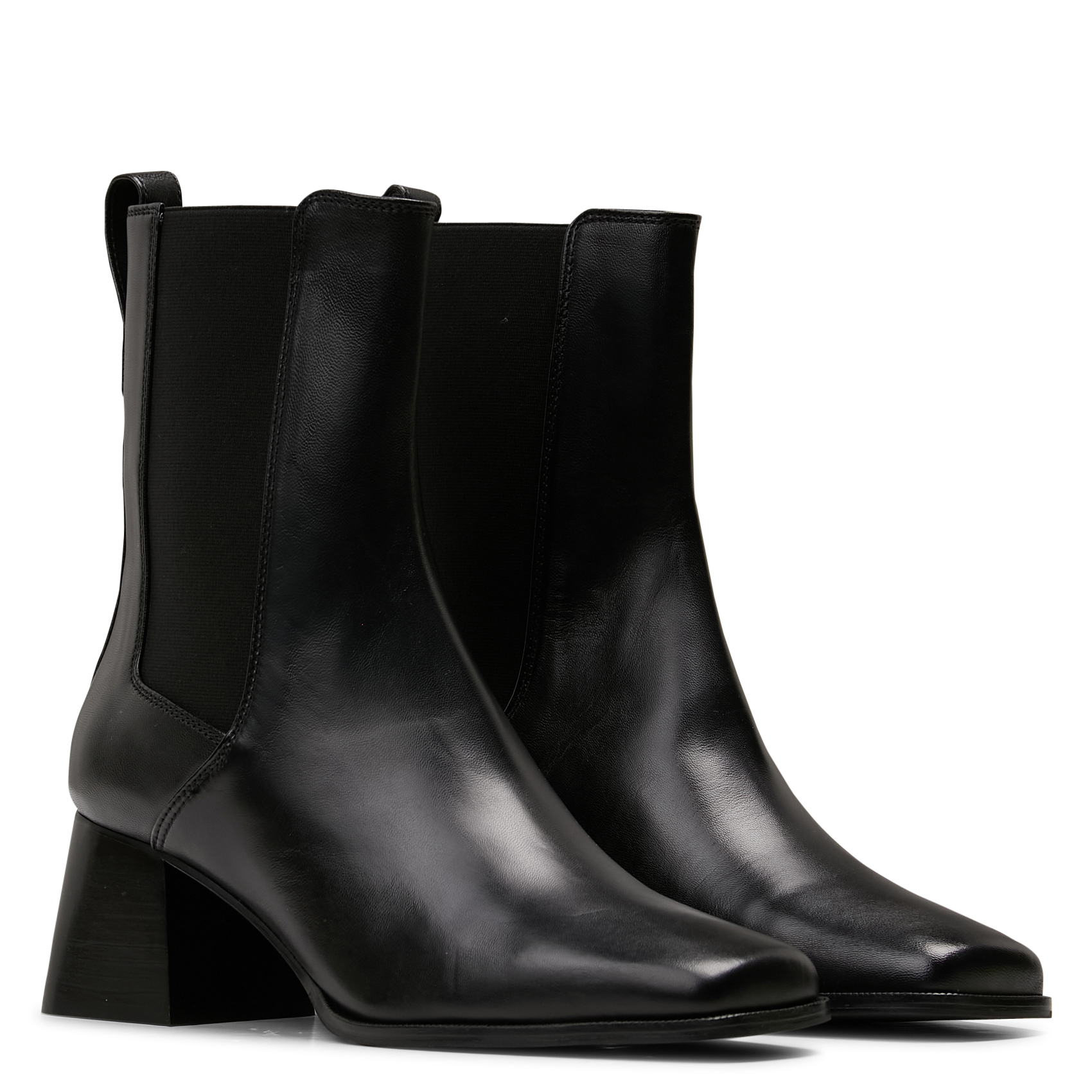 Bottines à talons en cuir BOBBIES Noir