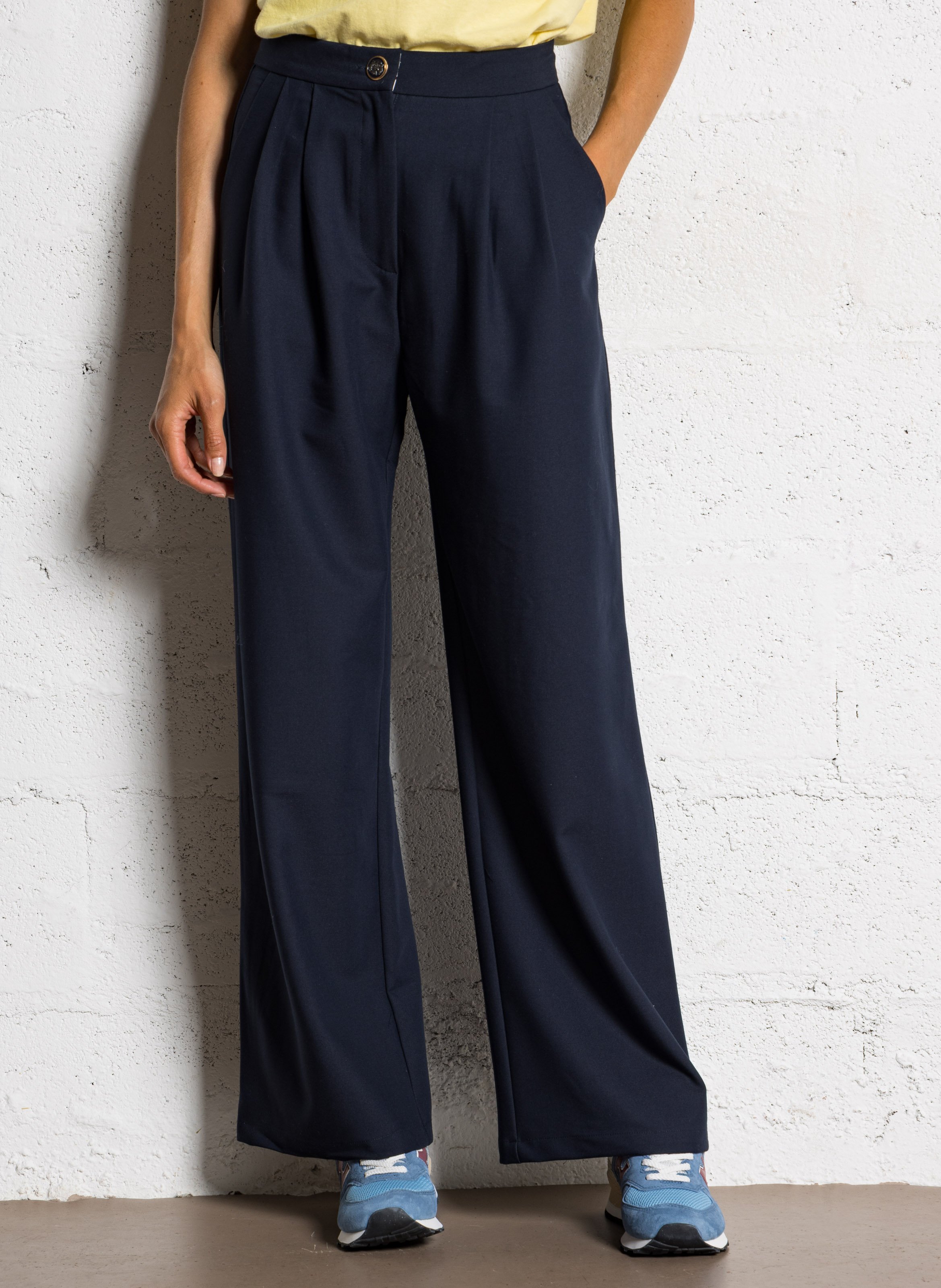 Pantalon large à pinces LA PETITE ETOILE Bleu