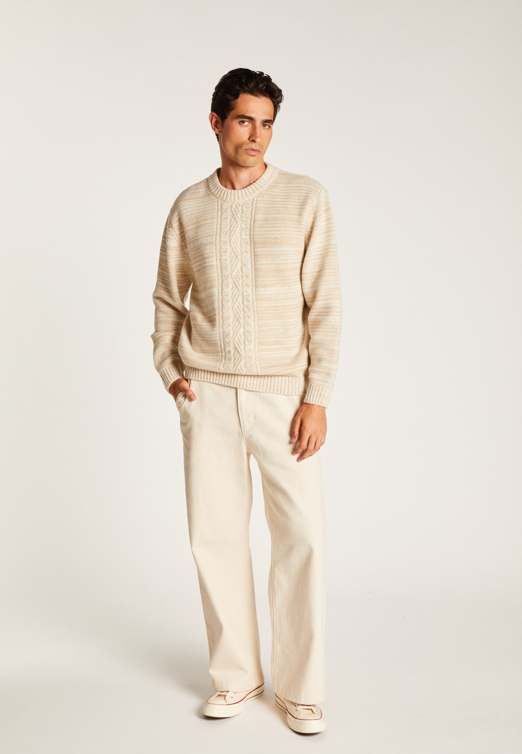 Merino wool sweater MAISON MONTAGUT Beige