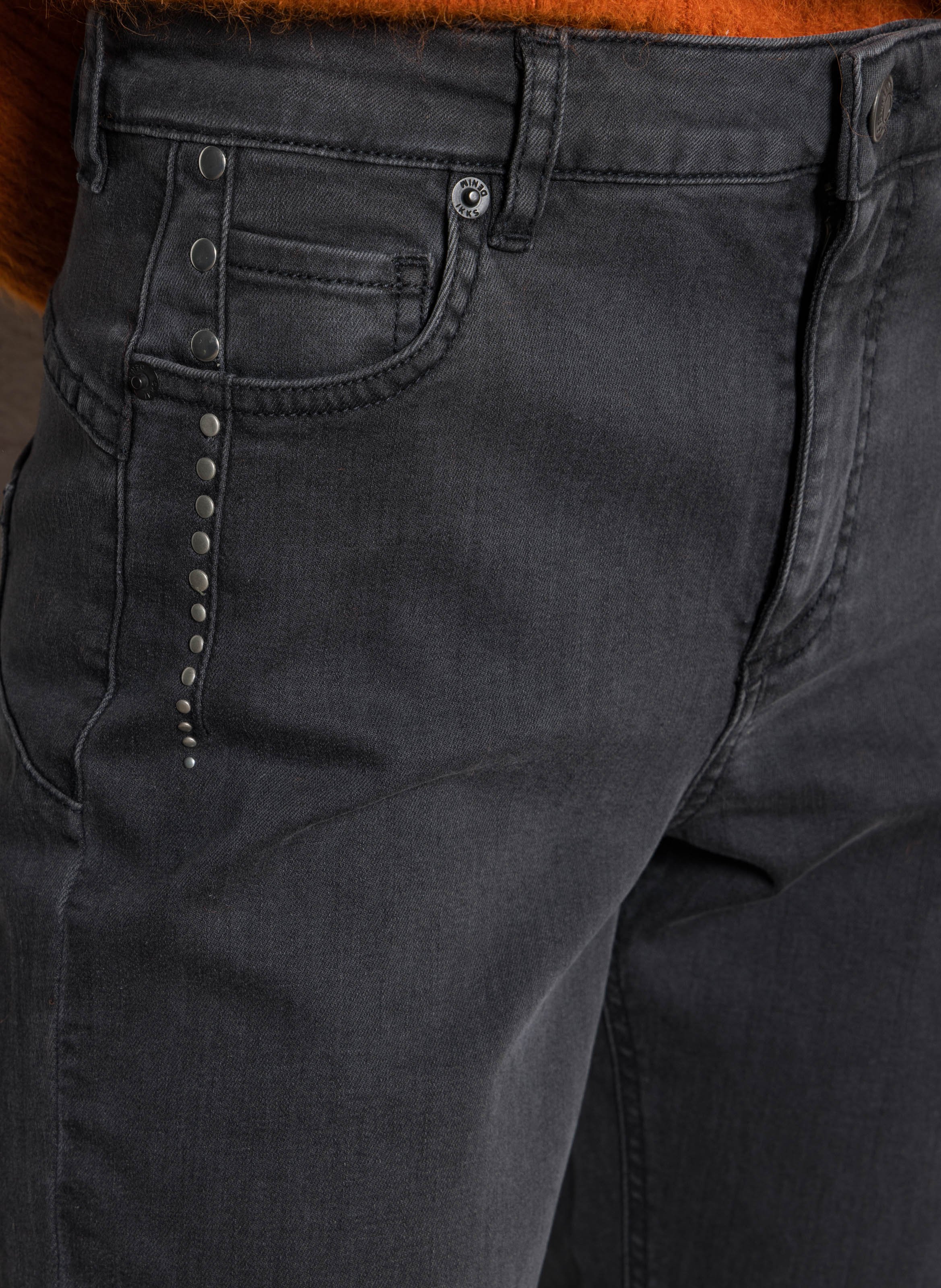 Schmale Jeans aus Baumwollmischung IKKS Grau