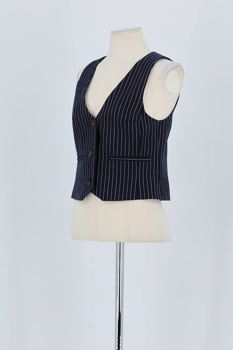 Azawood sleeveless top SEZANE - Seconde main Blue