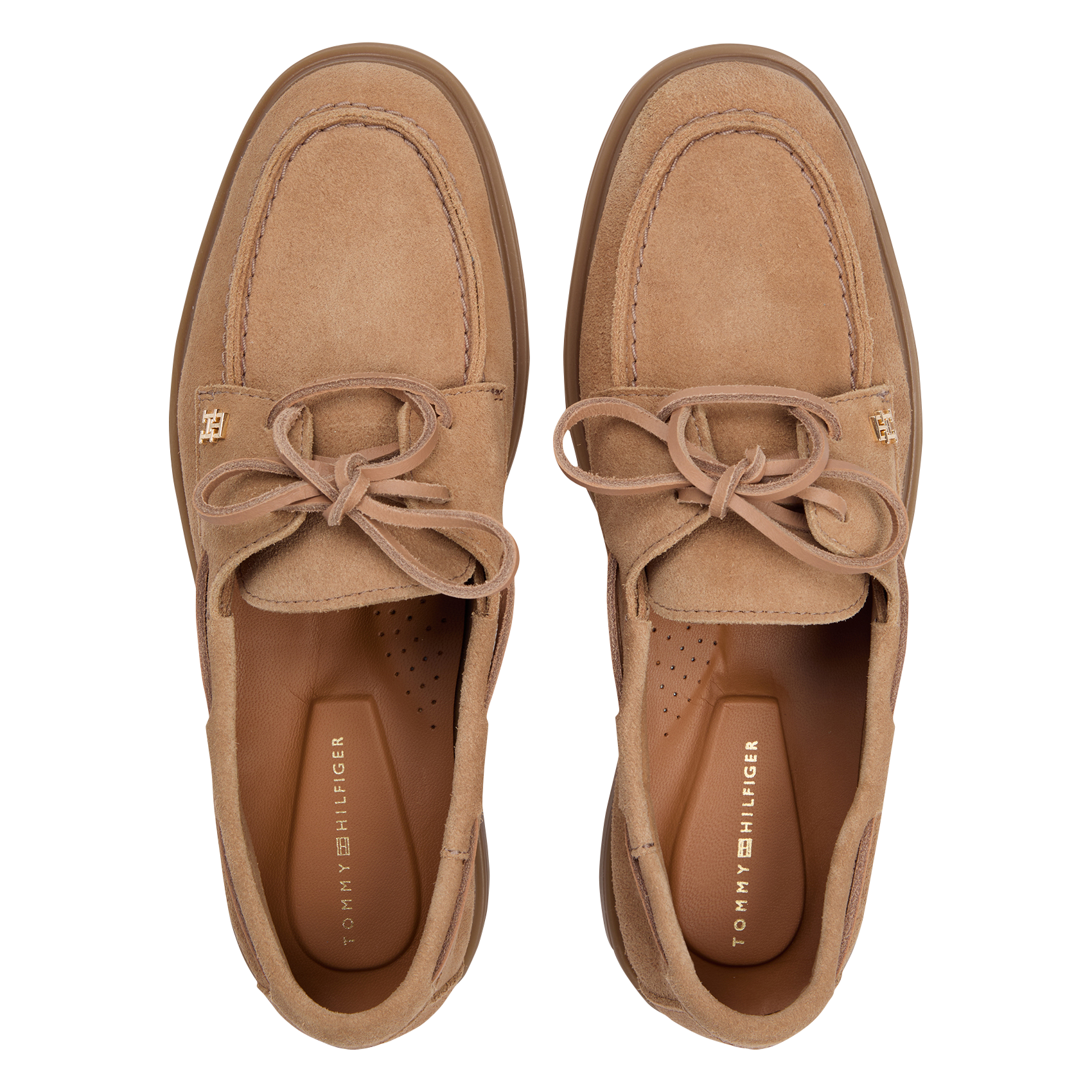 Ledermokassins TOMMY HILFIGER Khaki