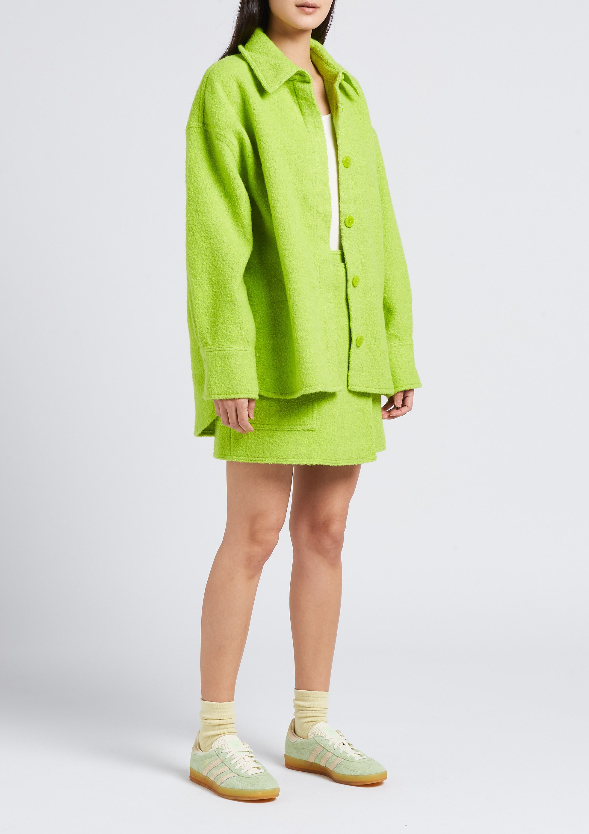 Veste ample col classique SAMSOE SAMSOE Vert