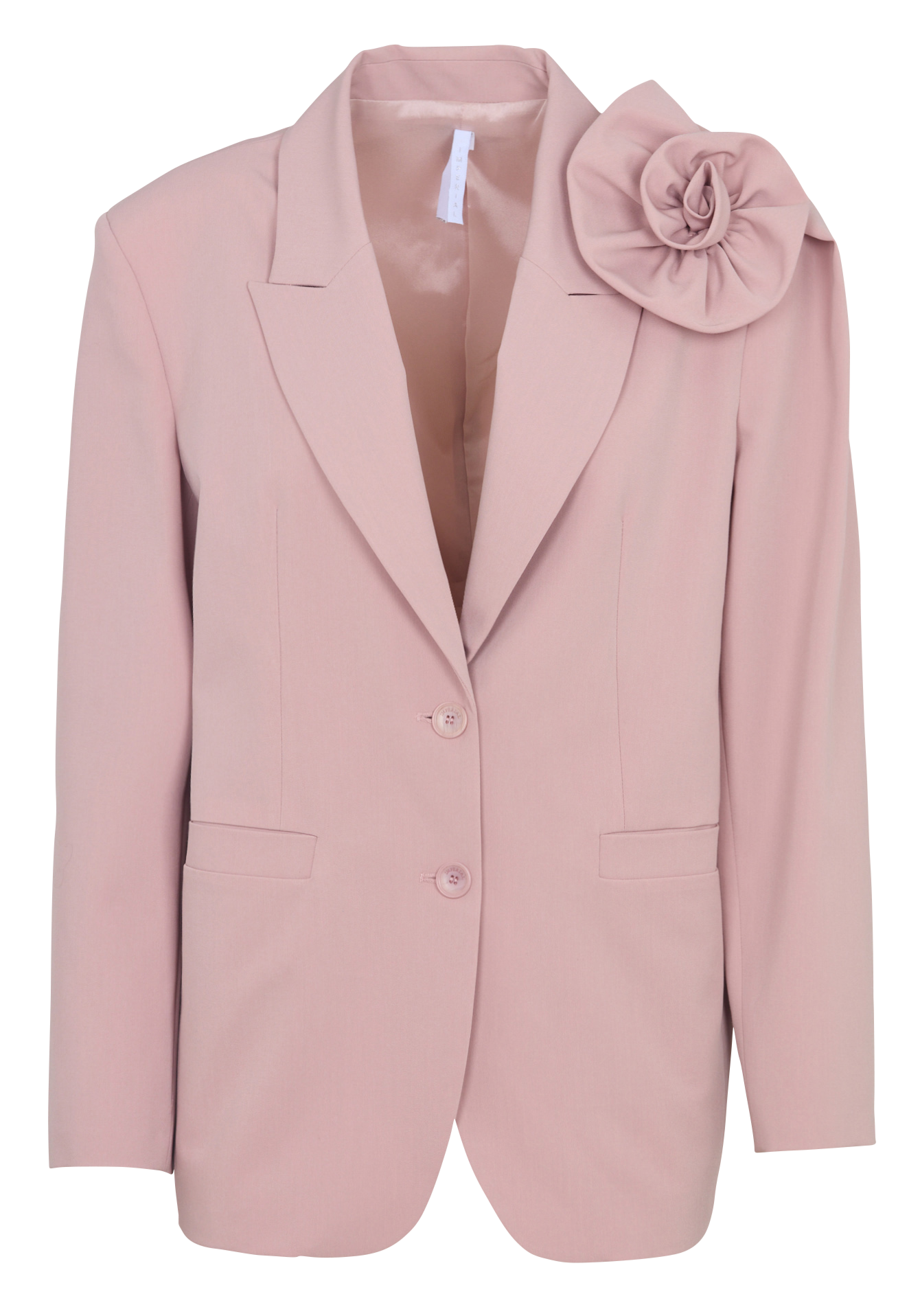 Cotton-blend cardigan with tailored collar IMPERIAL Pink