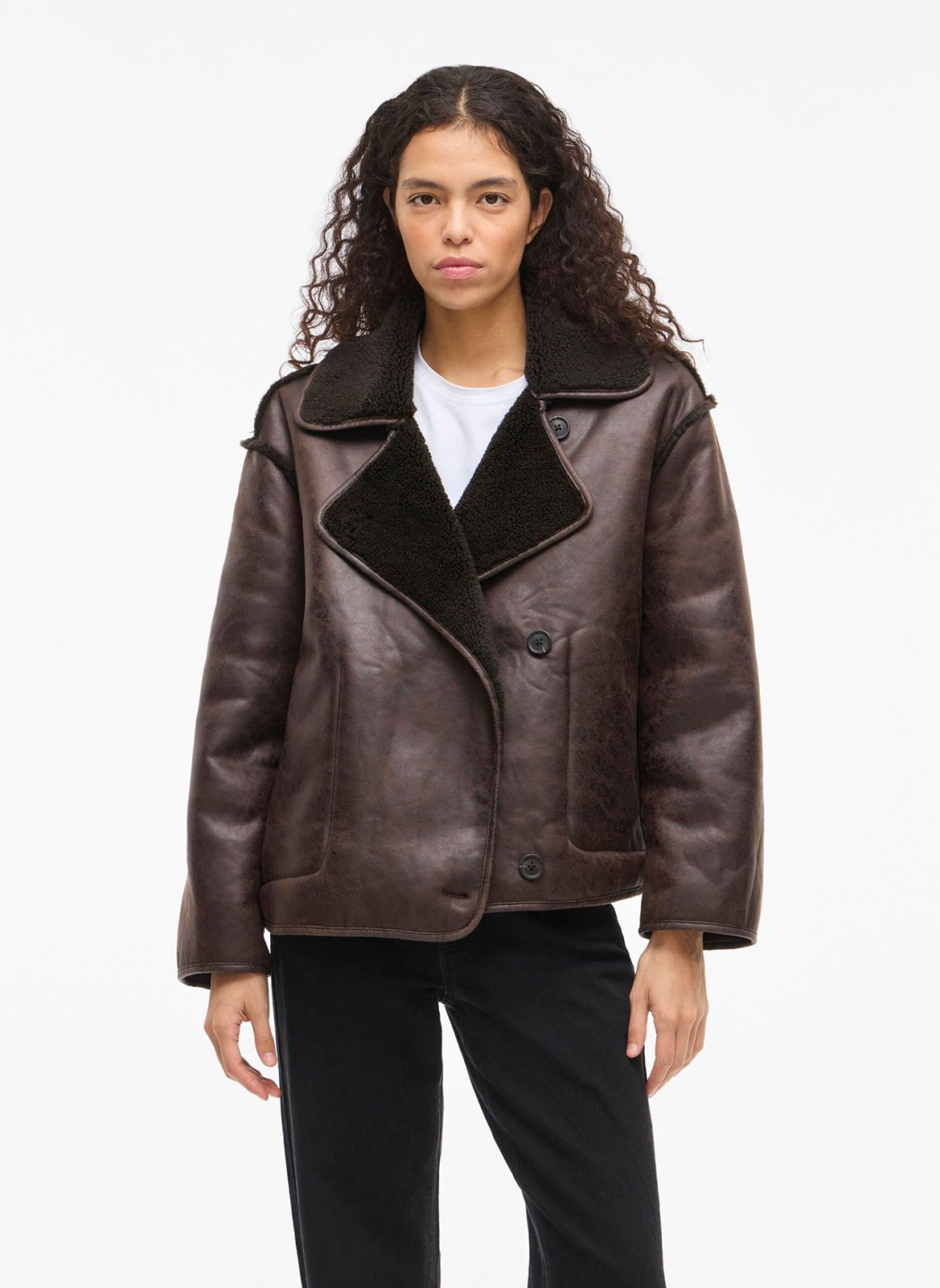 Mantel mit Reverskragen VILA Braun