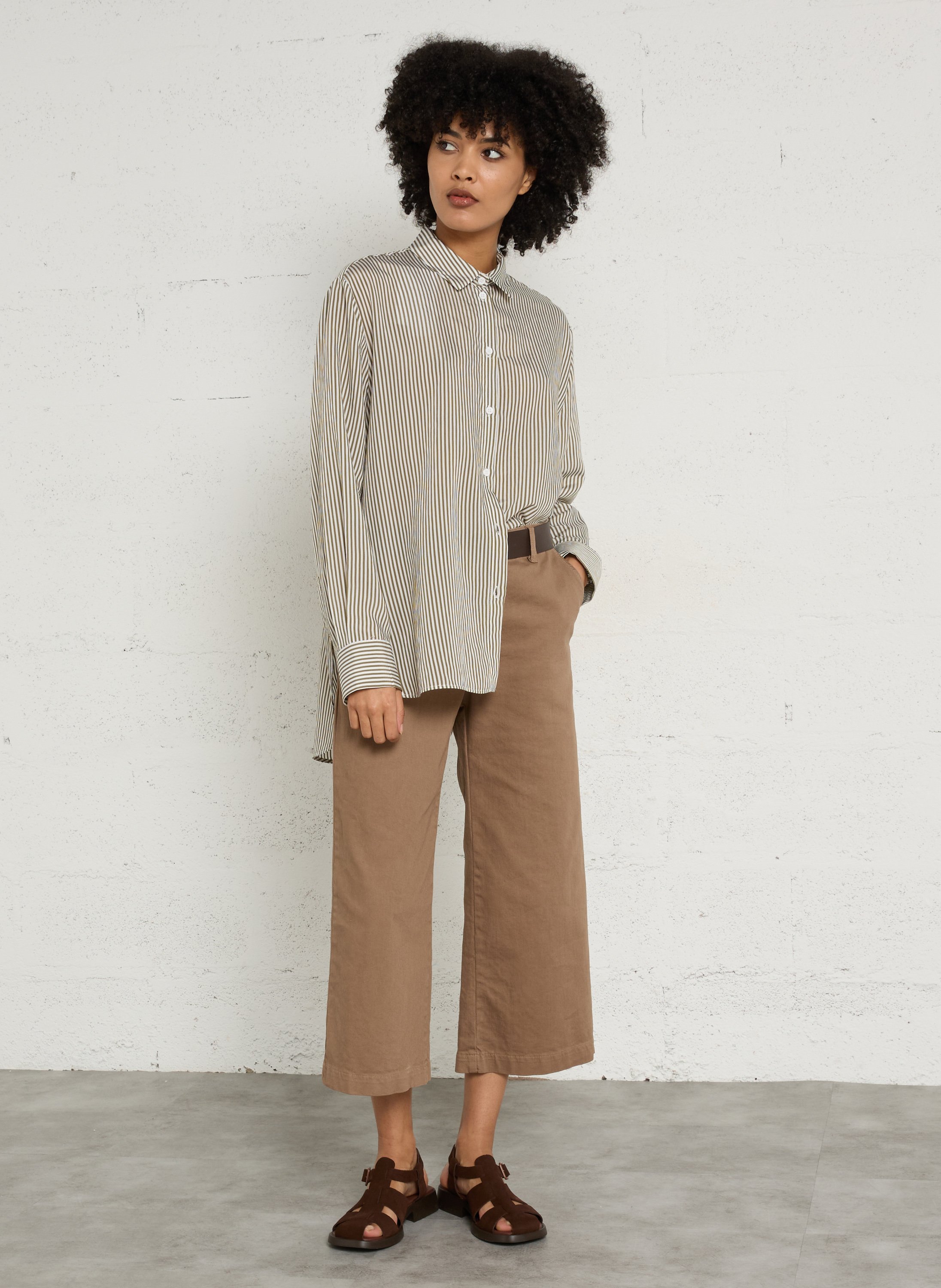 Loose shirt with fine stripes IMPERIAL Multicolored