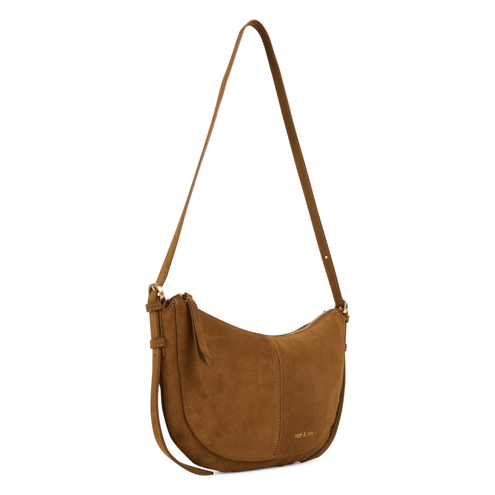 Suède handtas NAT & NIN Bruin