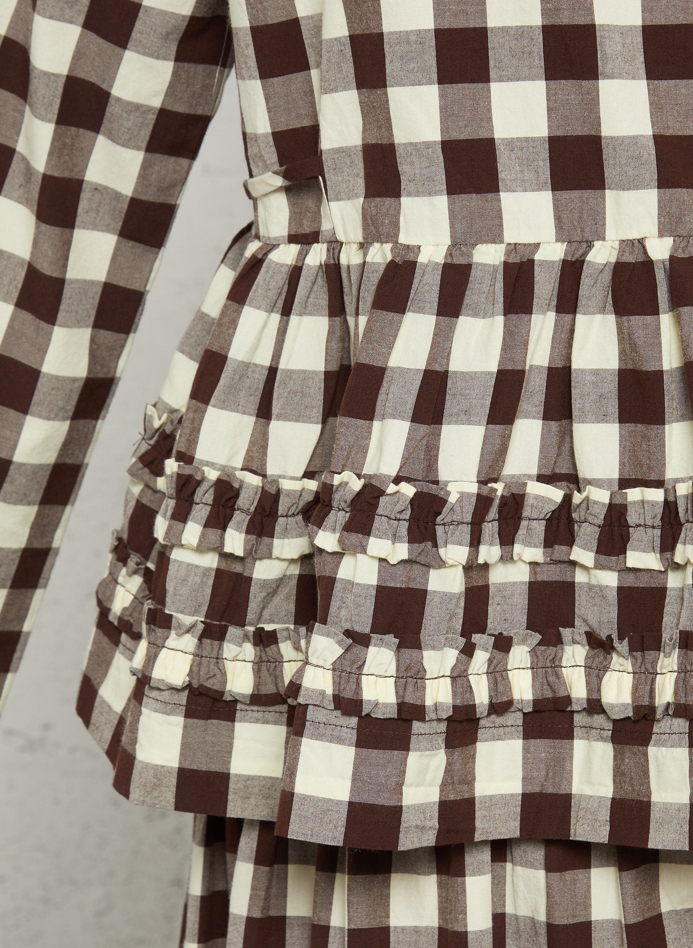 Denim-Top mit Rundhalsausschnitt DAMSON MADDER Beige