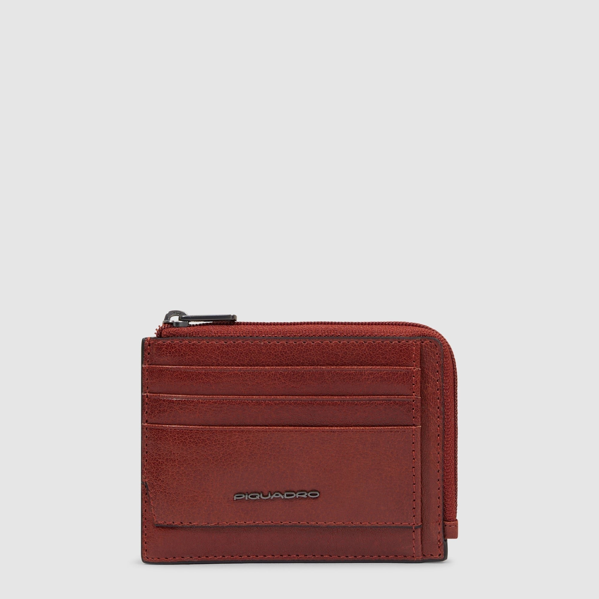 Leather coin purse PIQUADRO Red