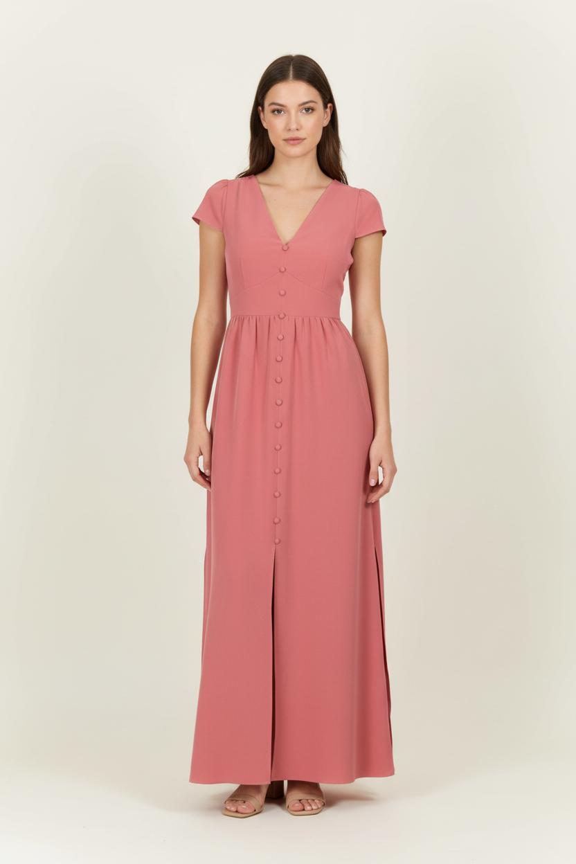 Long dress MAISON LEMOINE - Seconde main Pink