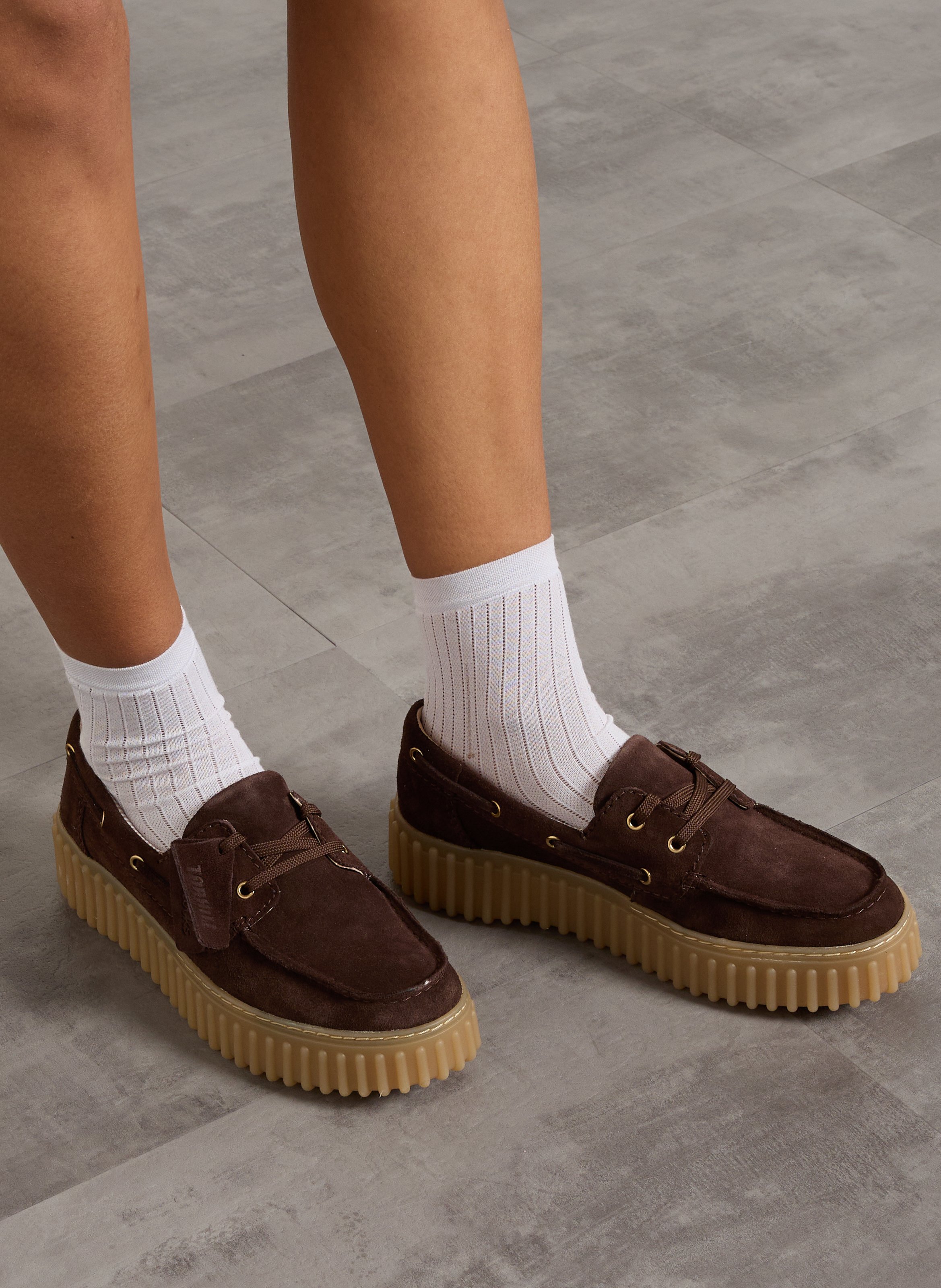 Segelschuhe aus Leder CLARKS Braun